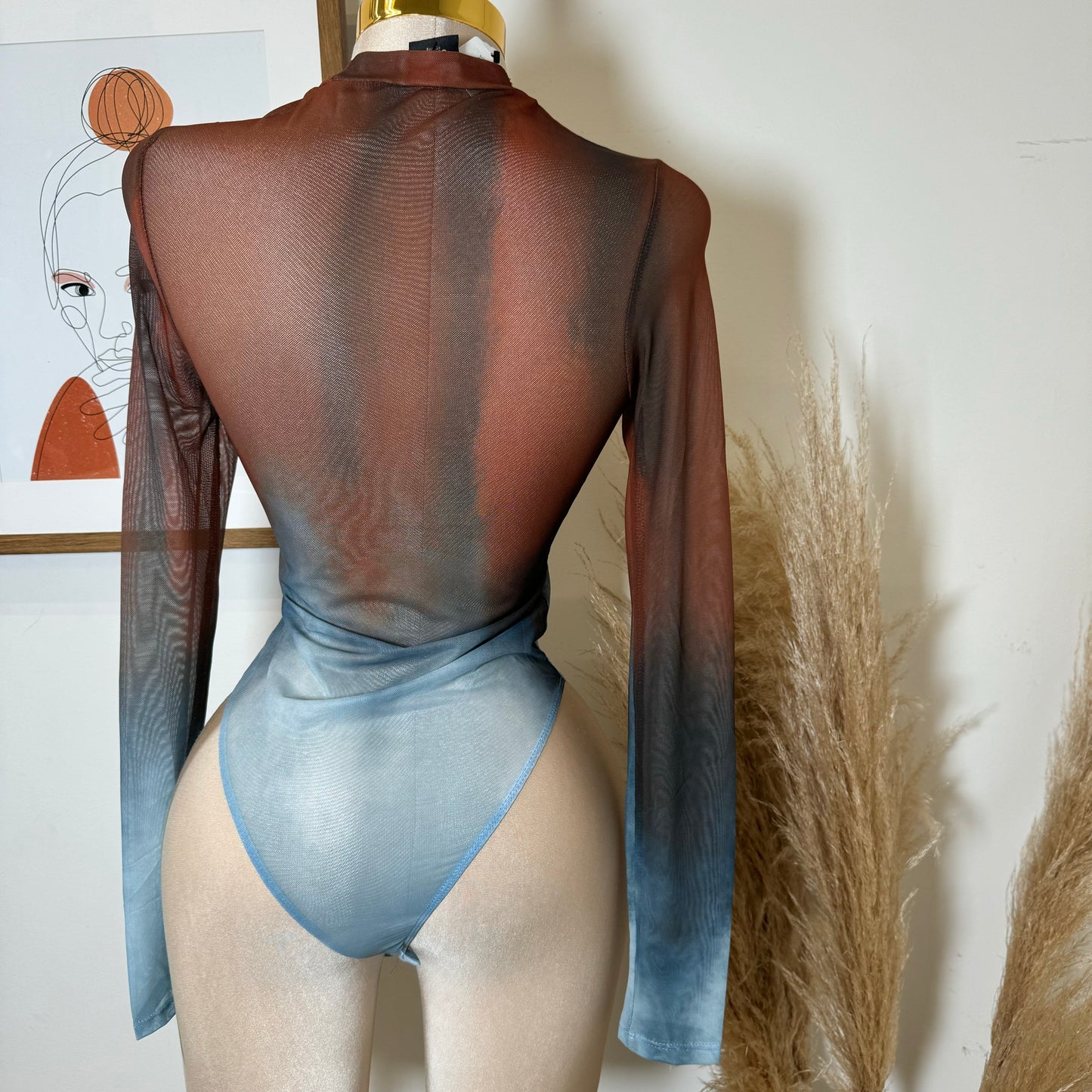 Mesh Bodysuit-Multi Color