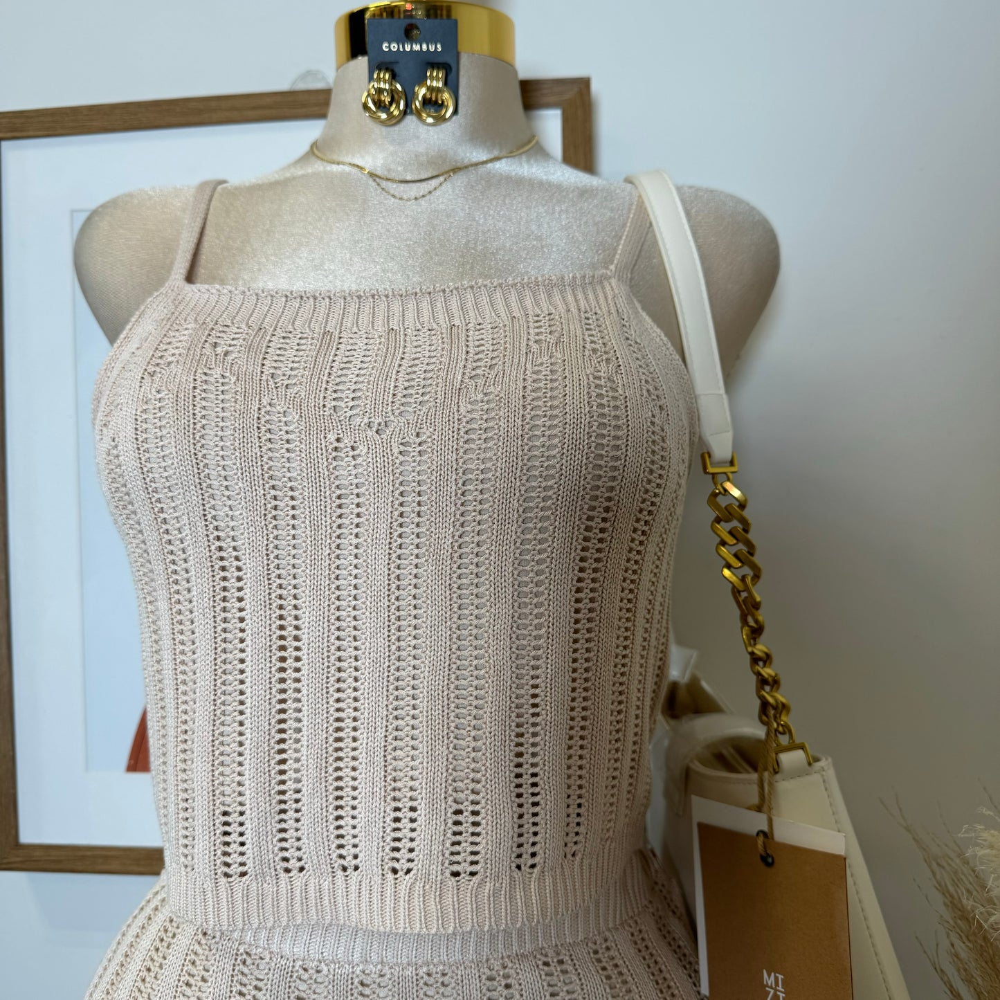Vacation Skirt Set-Beige