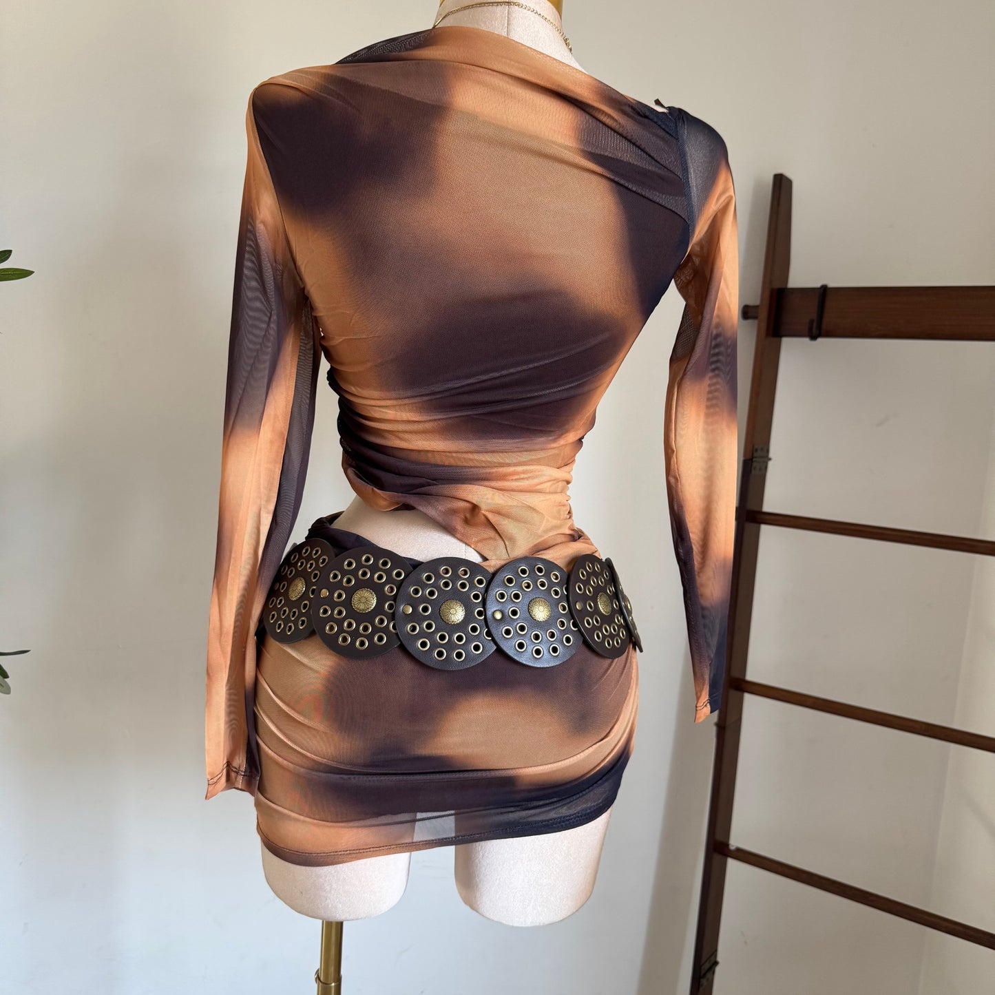 Sha Mesh Dress-sunset