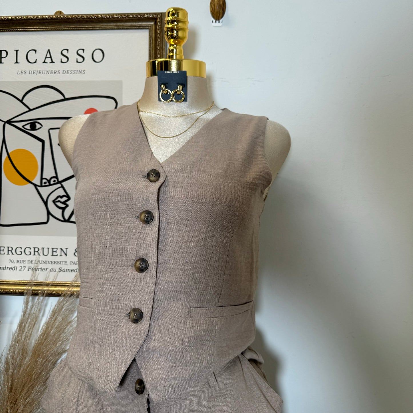 Frescura Pant Set-Brown