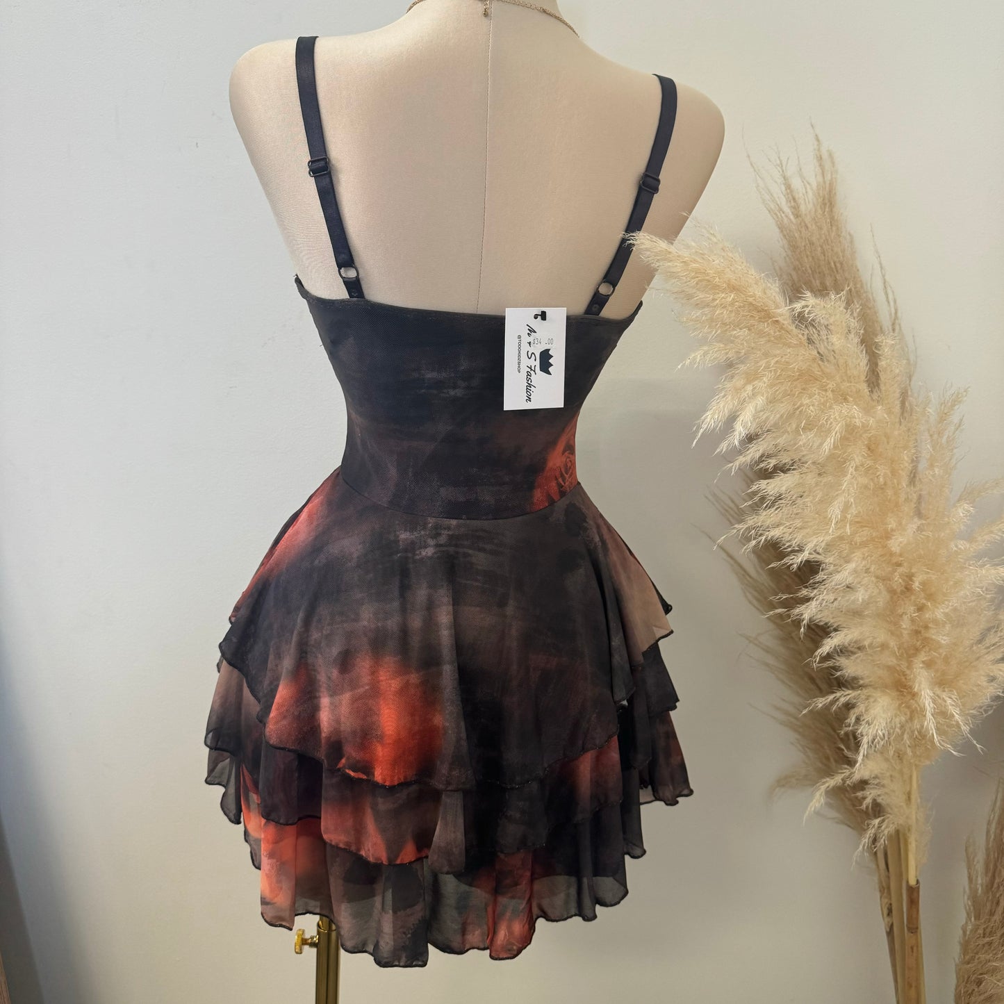 Rosie Dress-Multi Black