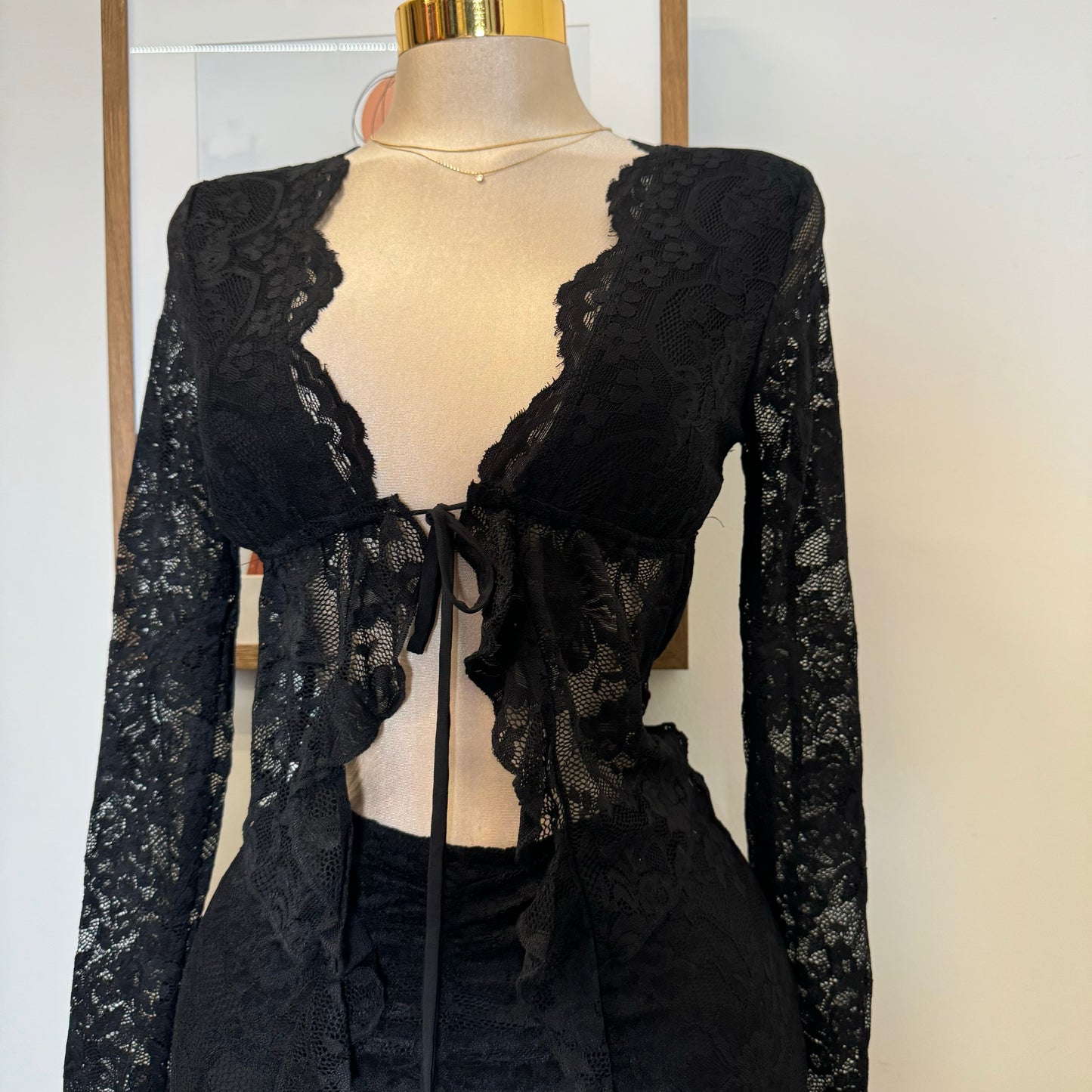 Sexy Lace Skirt-Black