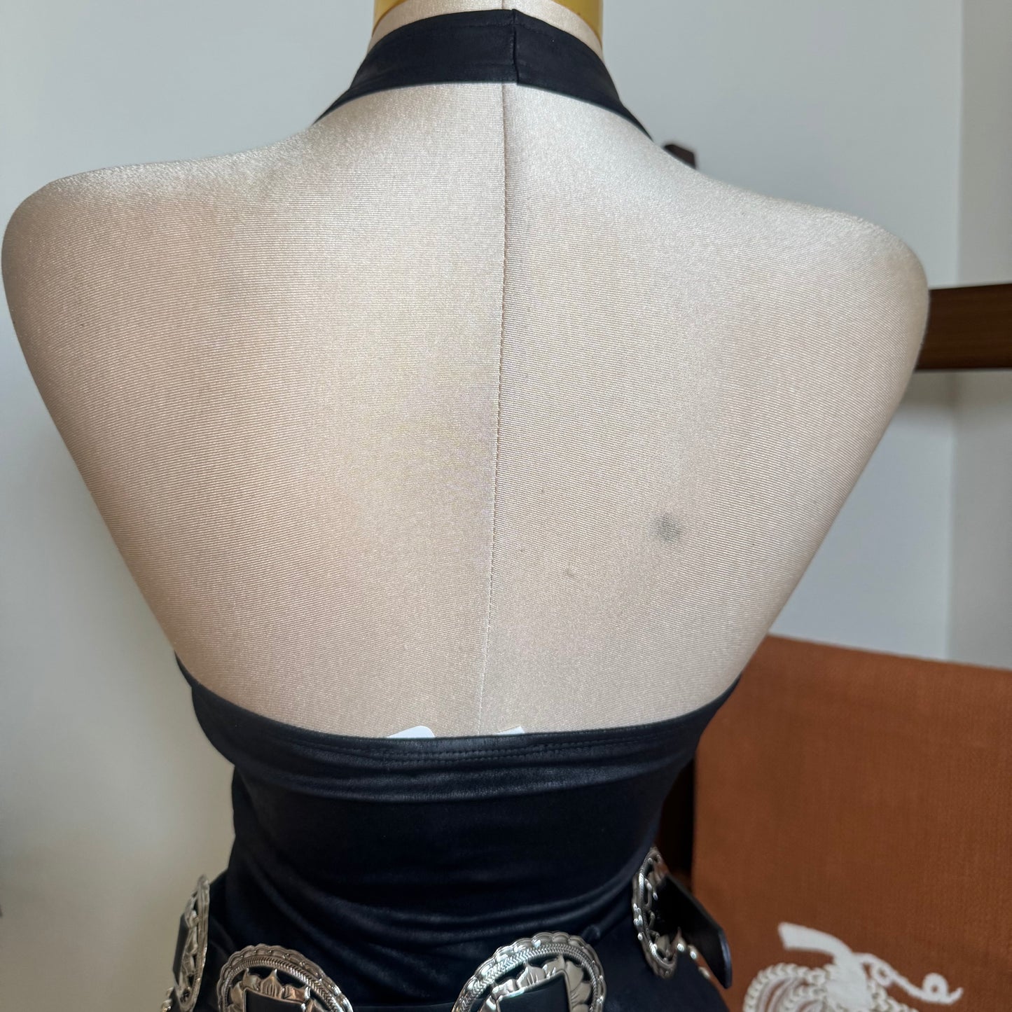 Halter Suede Top-BLack