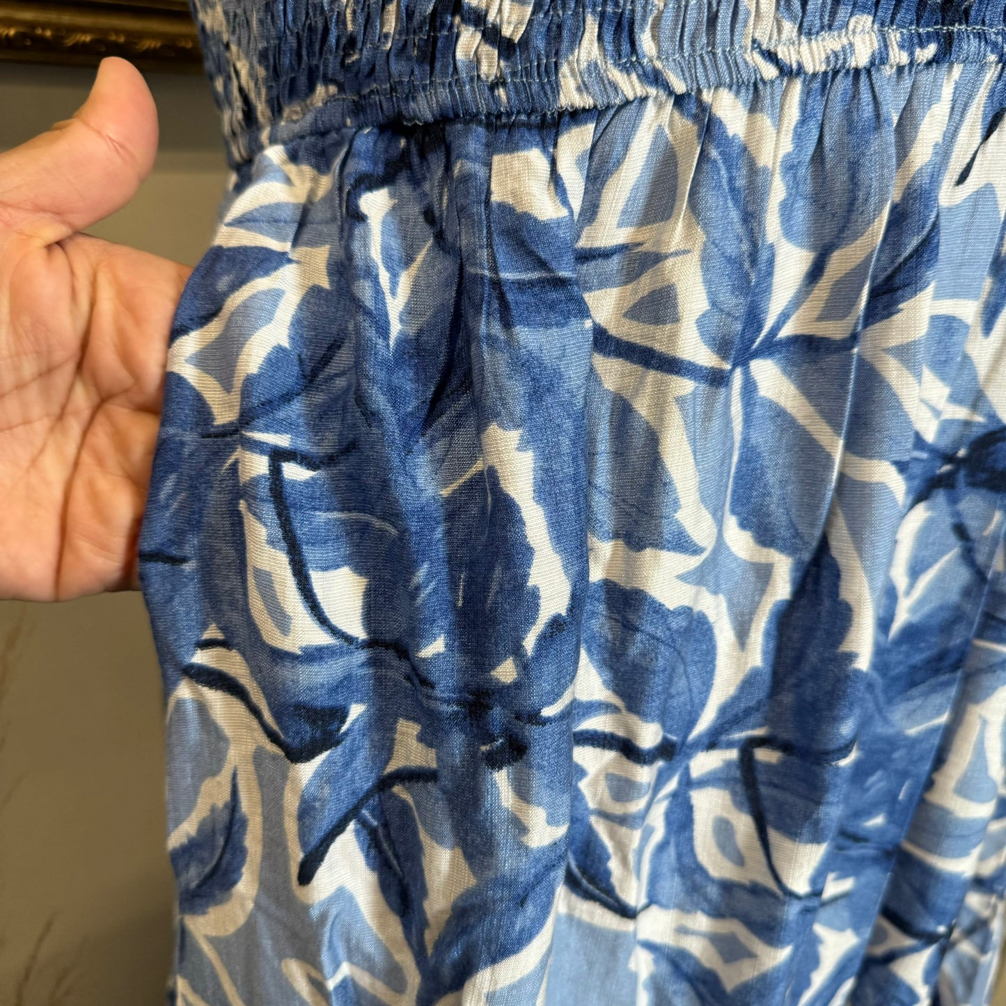 Rosita Plus size Dress-Blue