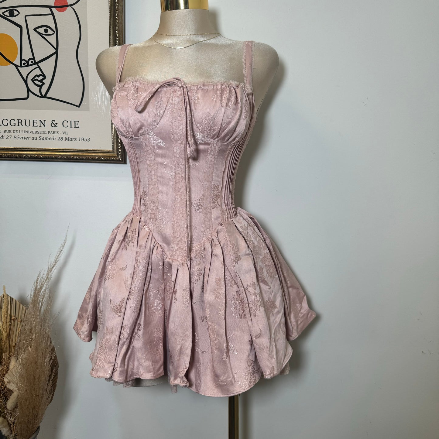 Bridgerton Corset Dress-Mauve