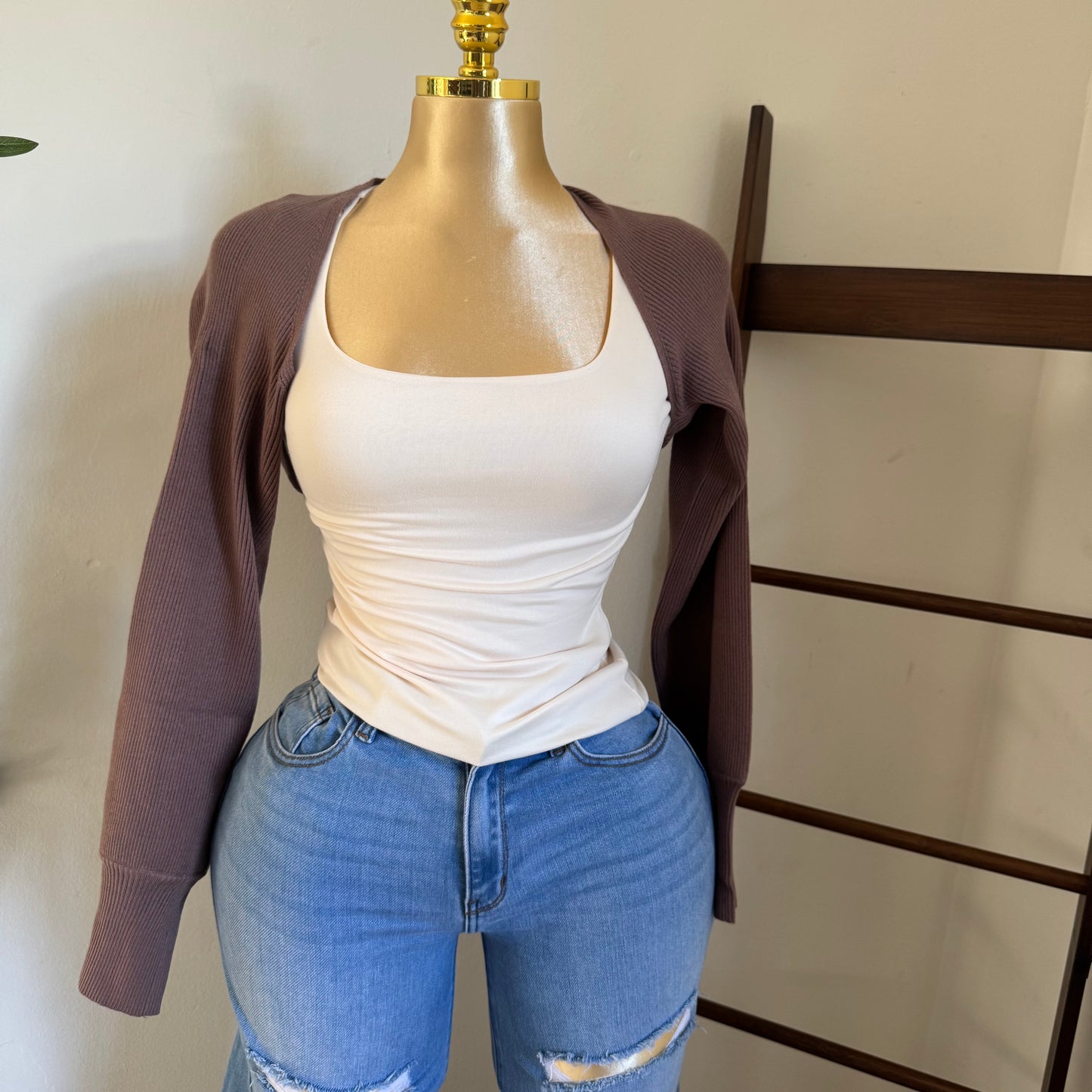 Bolero Plus size-Brown