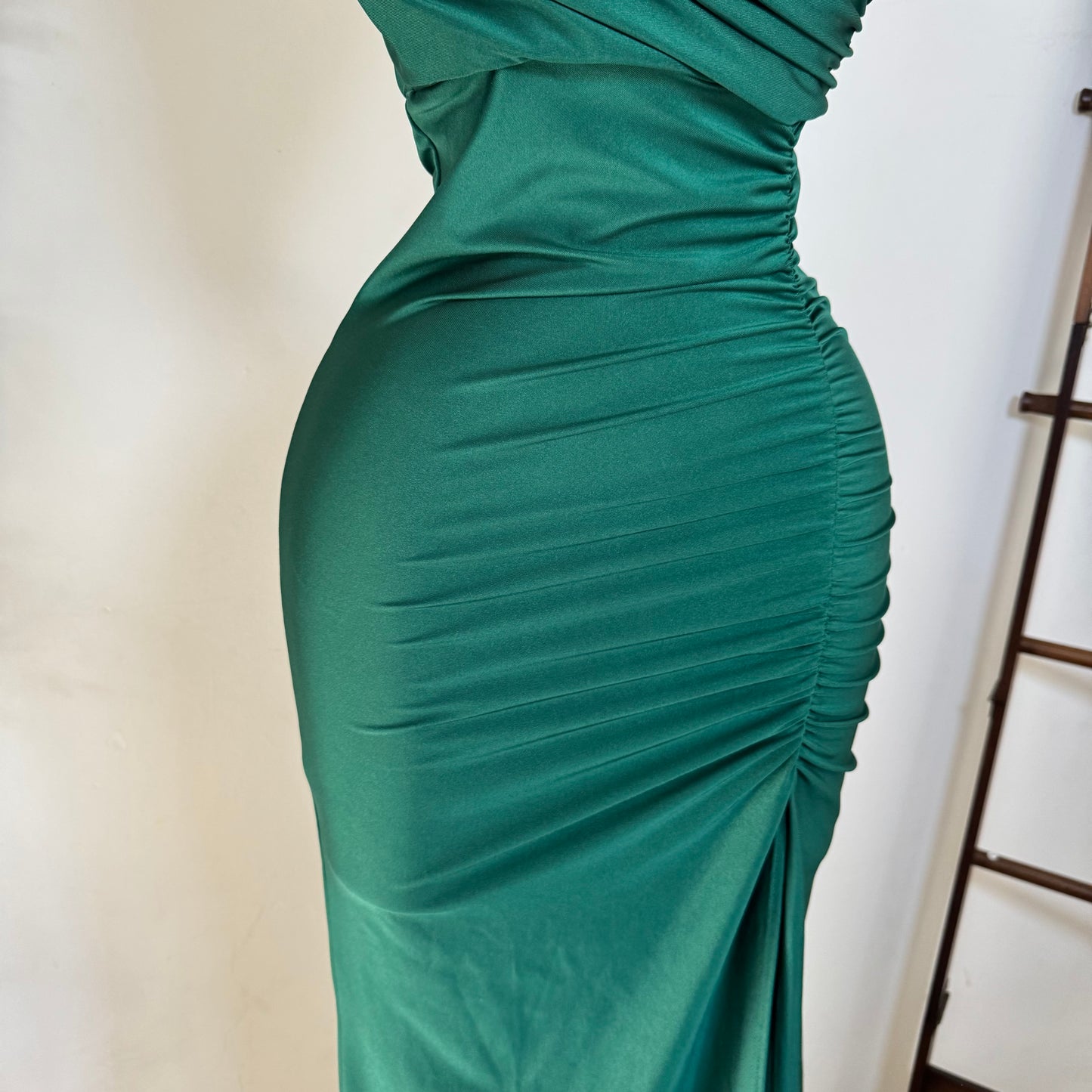 Off Shoulder Gala Dress-Esmerald