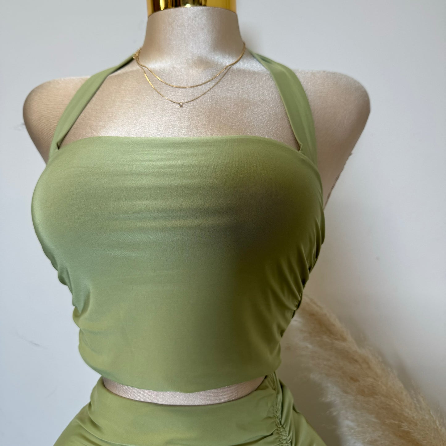 Bambo Skirt Set -Green