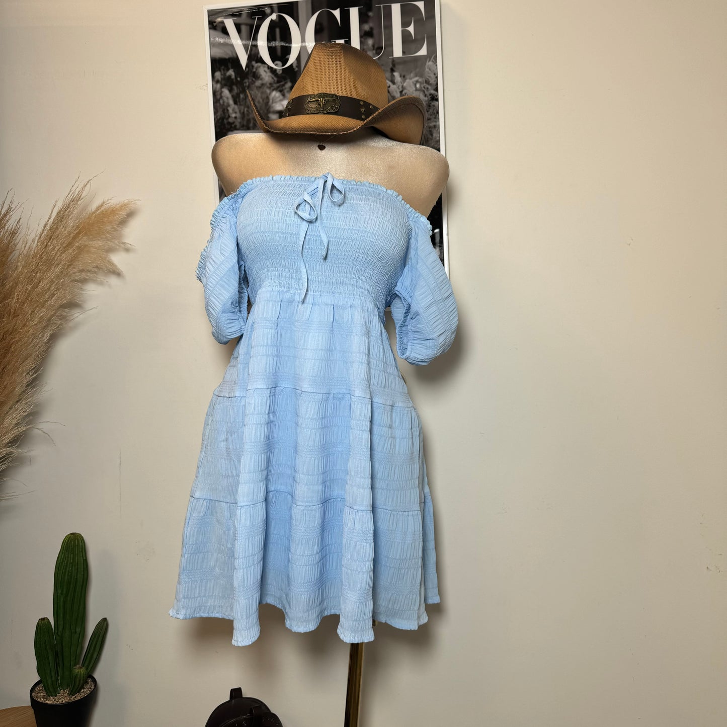 Vaquerita Dress-Baby Blue