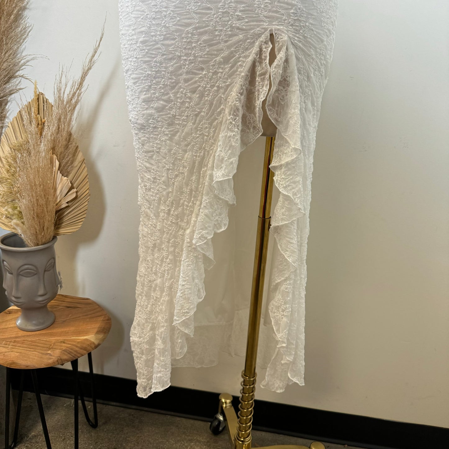 Mismaloya Dress-Lace White