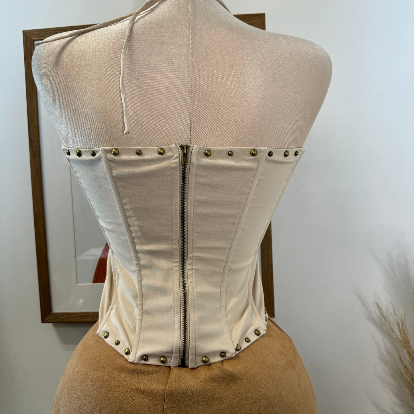 La Nena Corset Top-Cream1