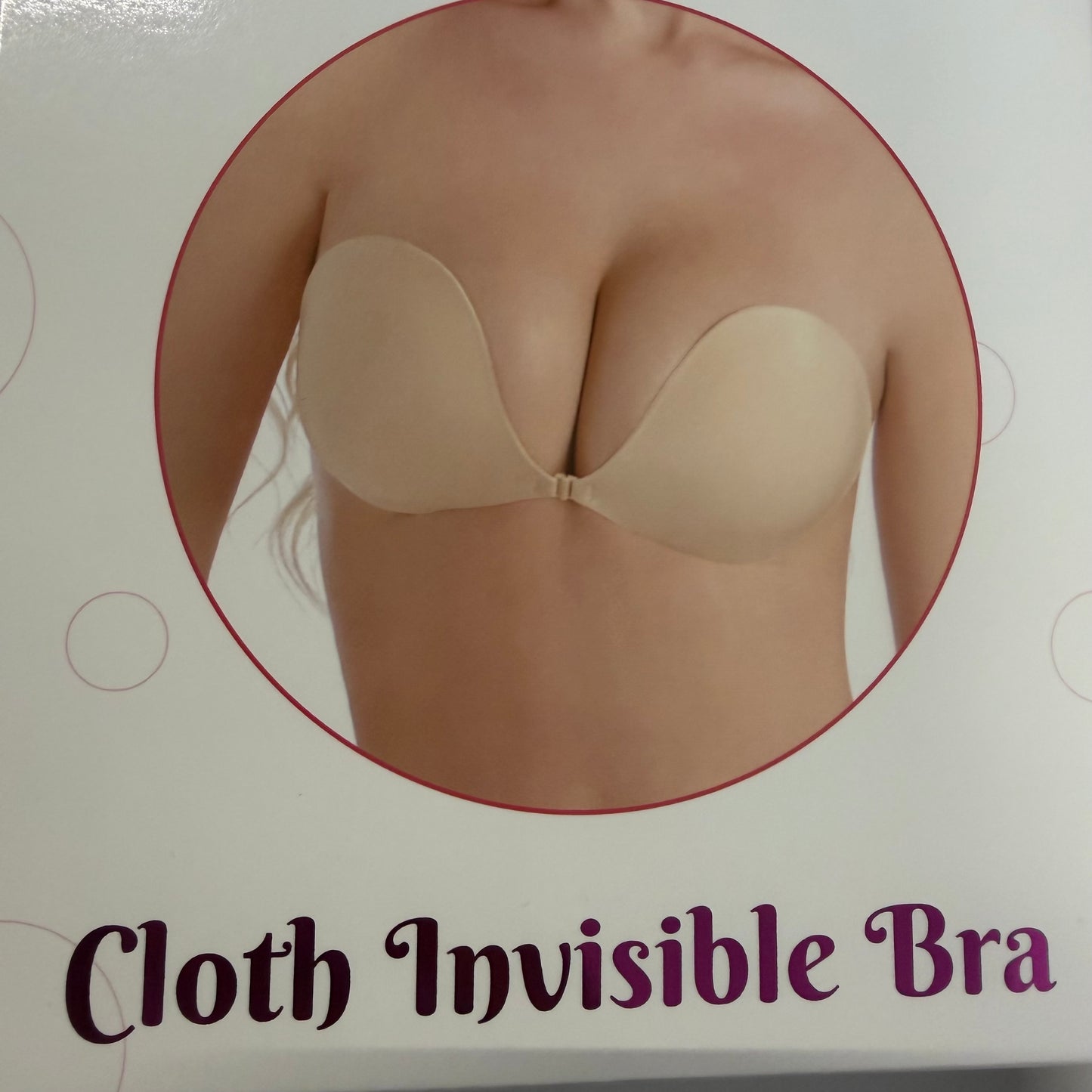 Cloth Invisible bra-Black
