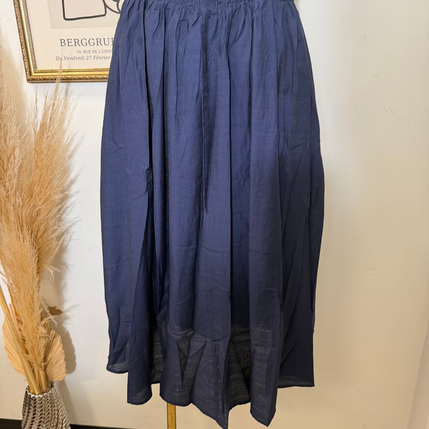 Corset Maxi Dress-Navy