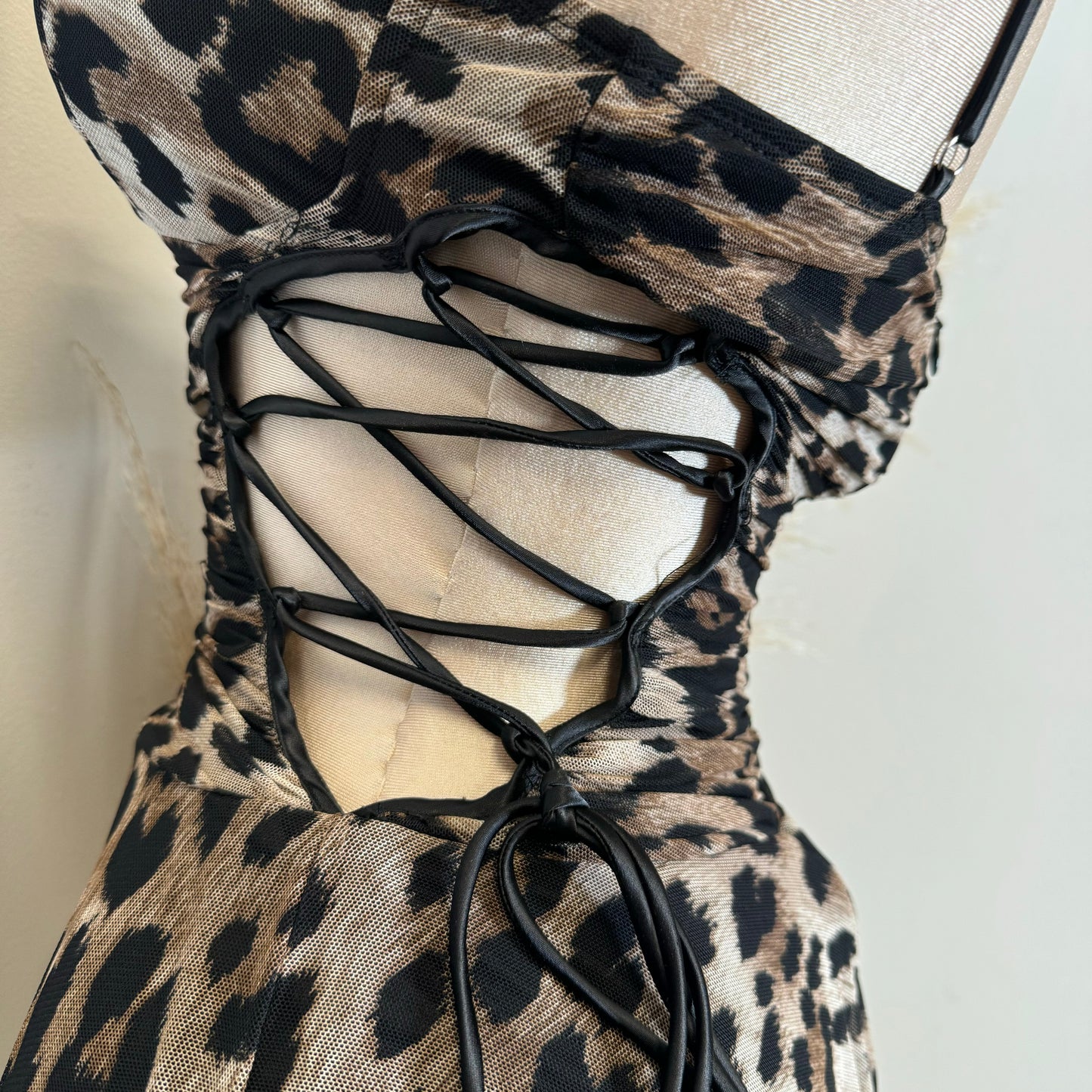 Sexy Animal Mini Dress-Leopard