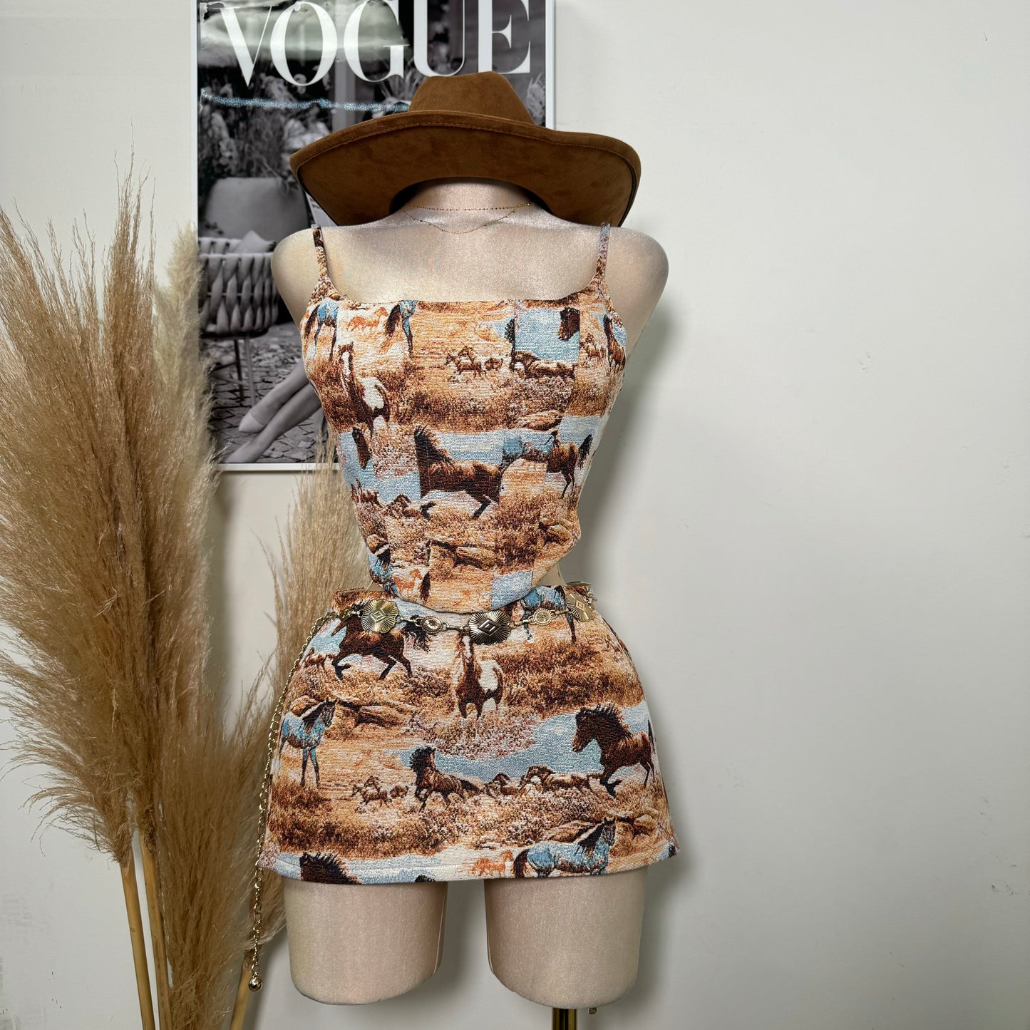Horse Skirt-Multi Brown