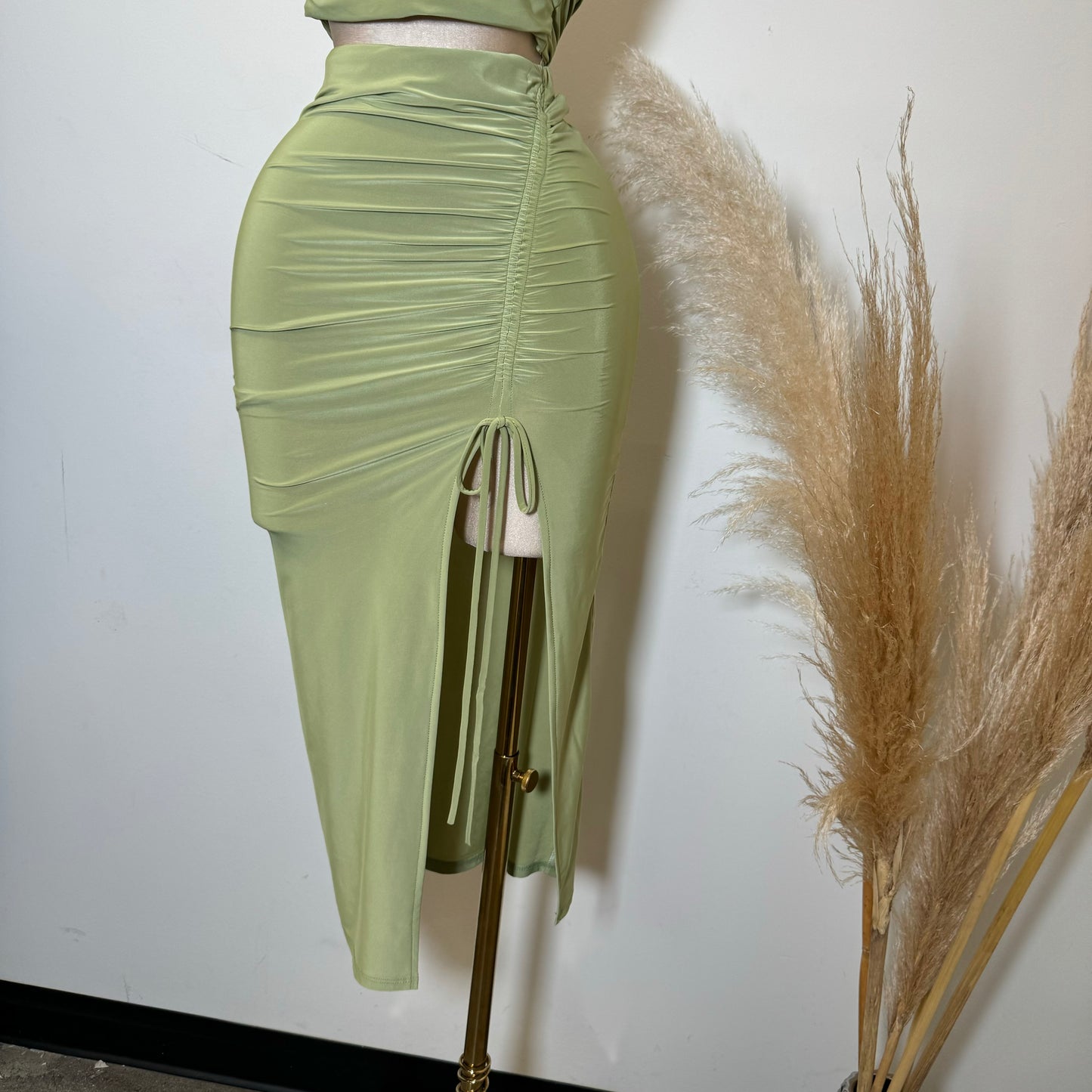 Bambo Skirt Set -Green