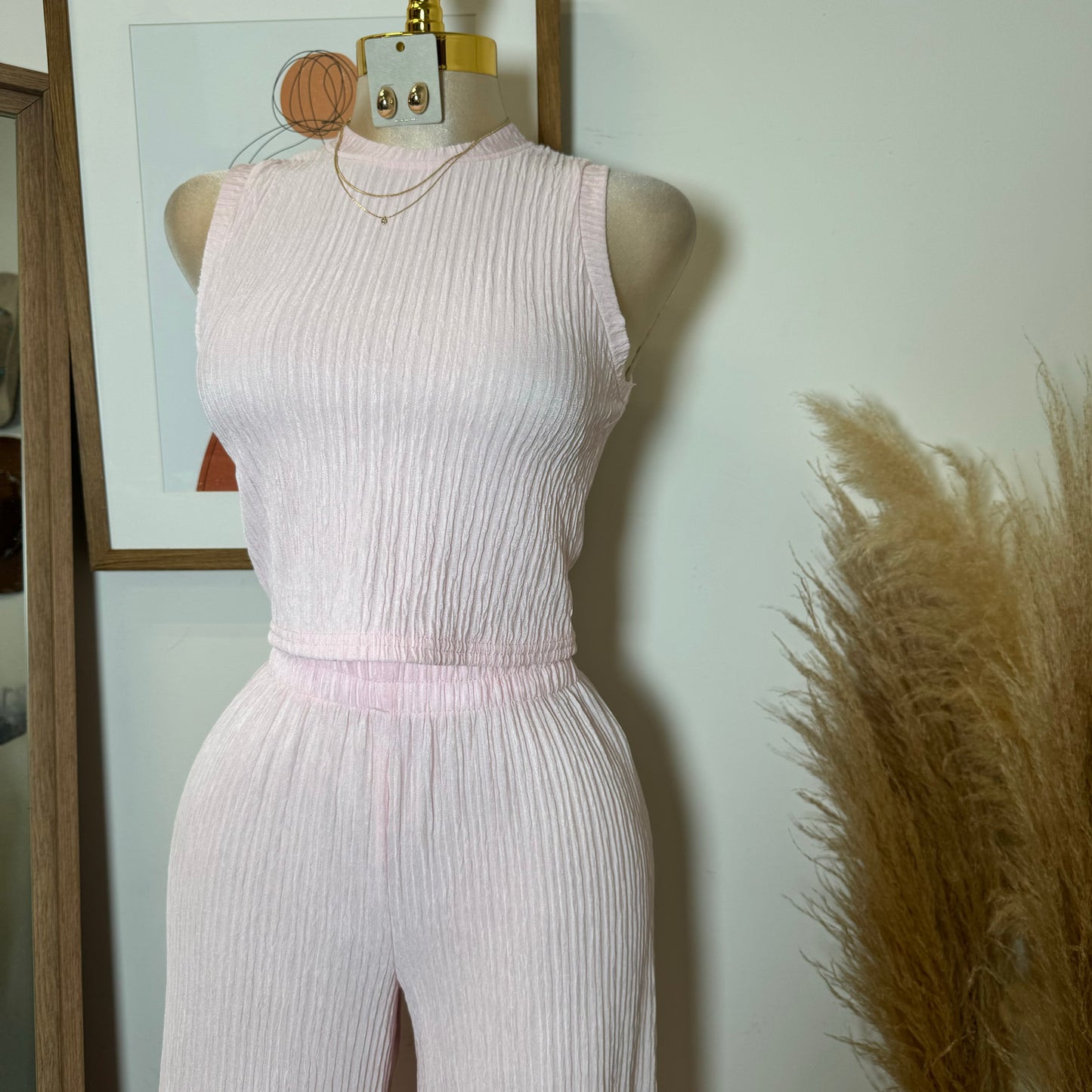 Tamara Two Piece Set-Baby Pink