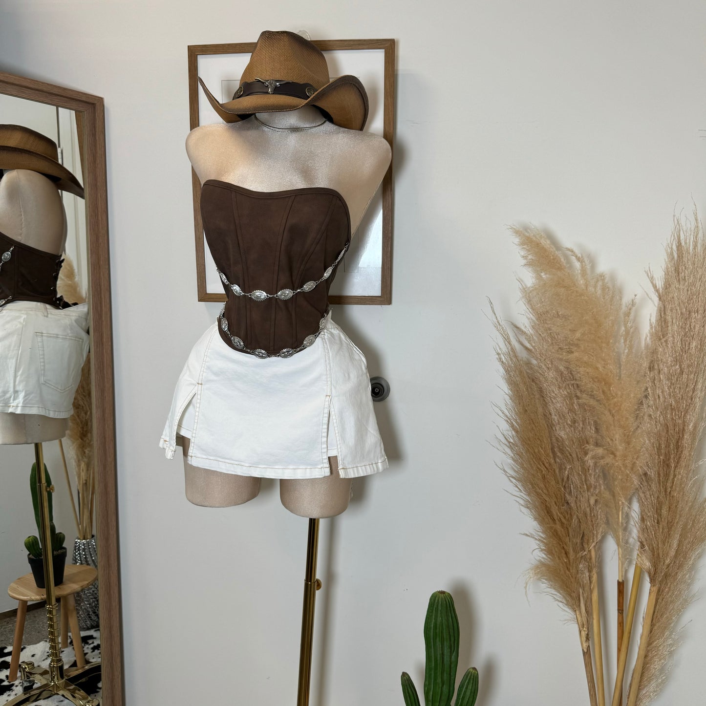 La Bota Corset -Brown