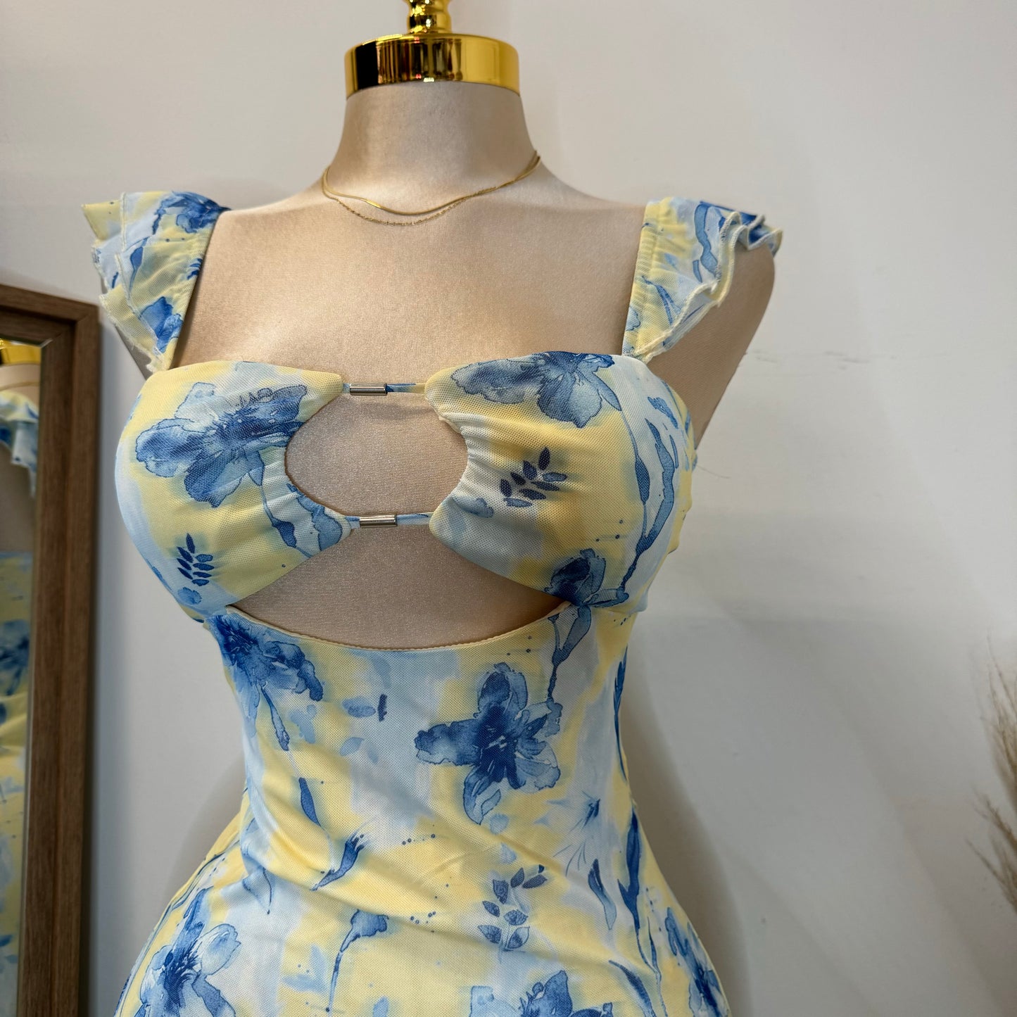 Karol Dress-Yellow/Blue