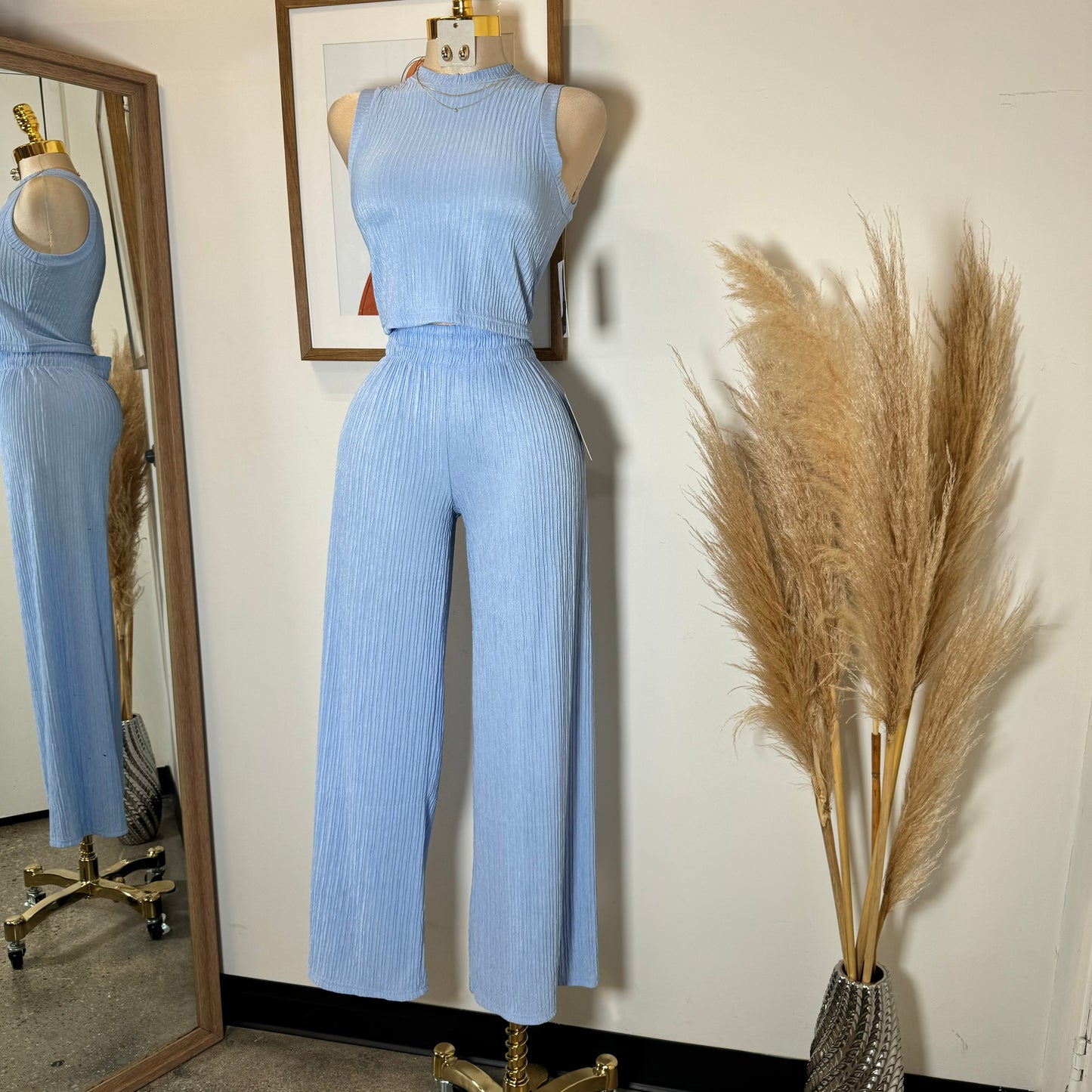 Tamara Two Piece Set-Baby Blue