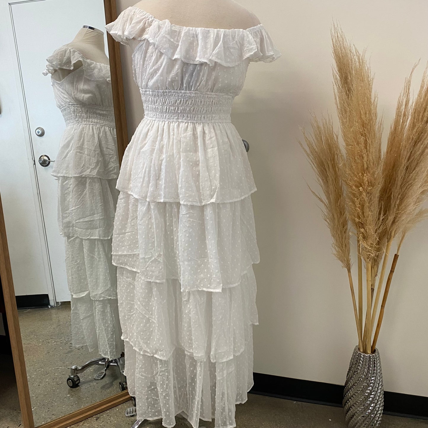 Suci Maxi Dress PL-White