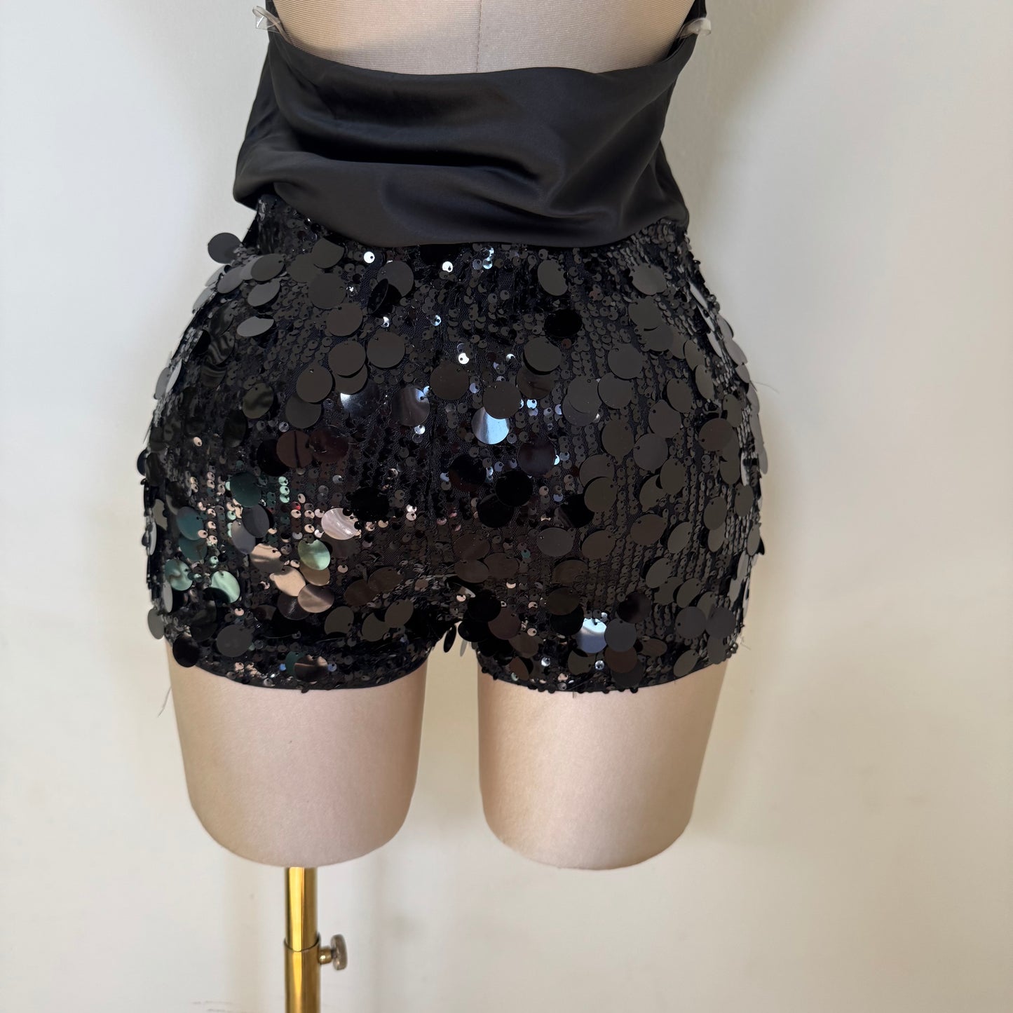 Sha Mini Shorts-Black