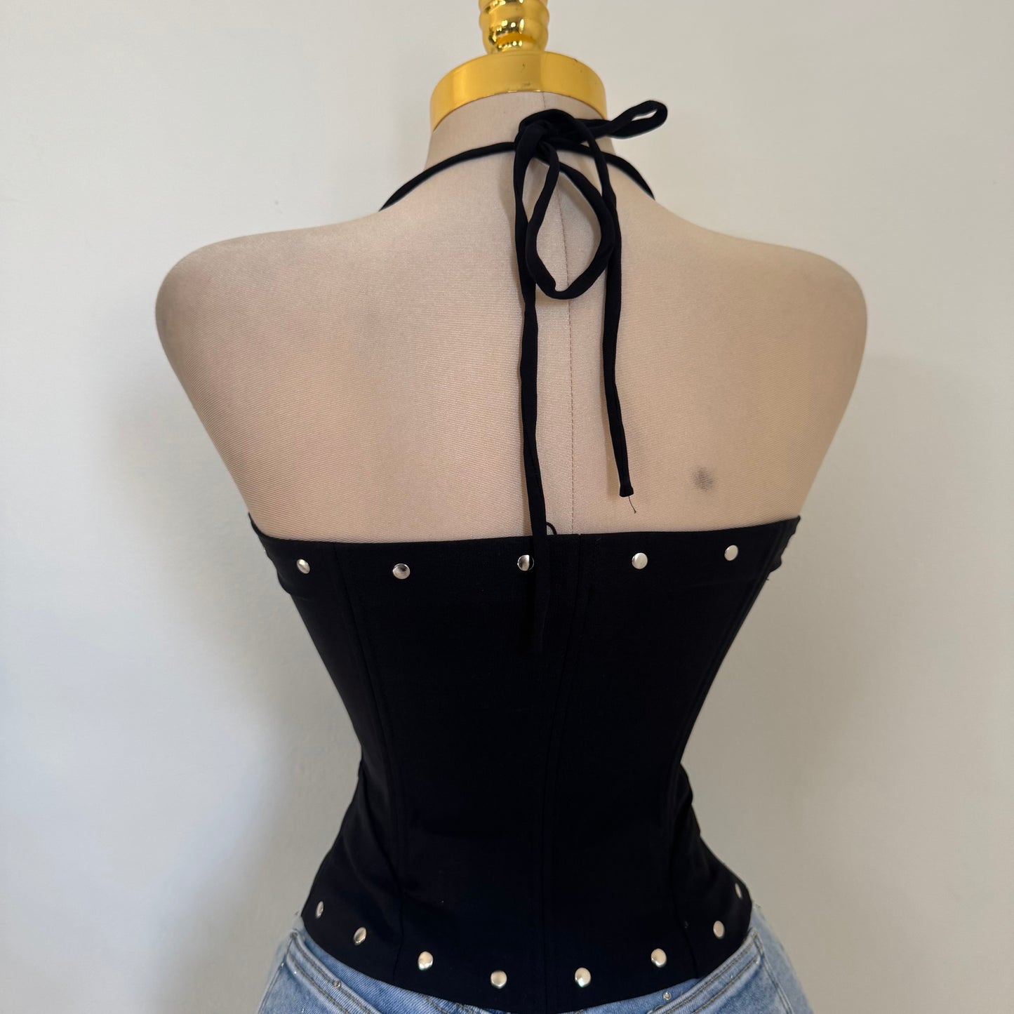 La Yaquesita Corset Top-Black
