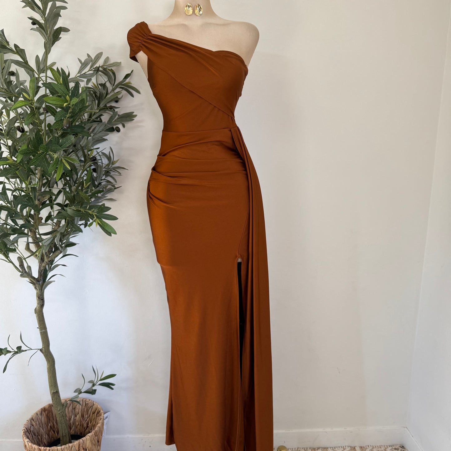 Gala Dress-Brown