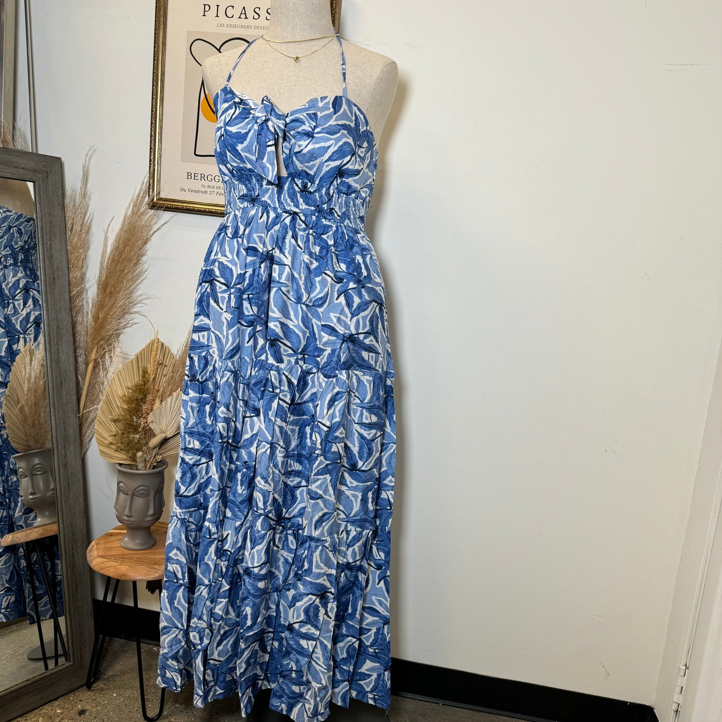 Rosita Plus size Dress-Blue