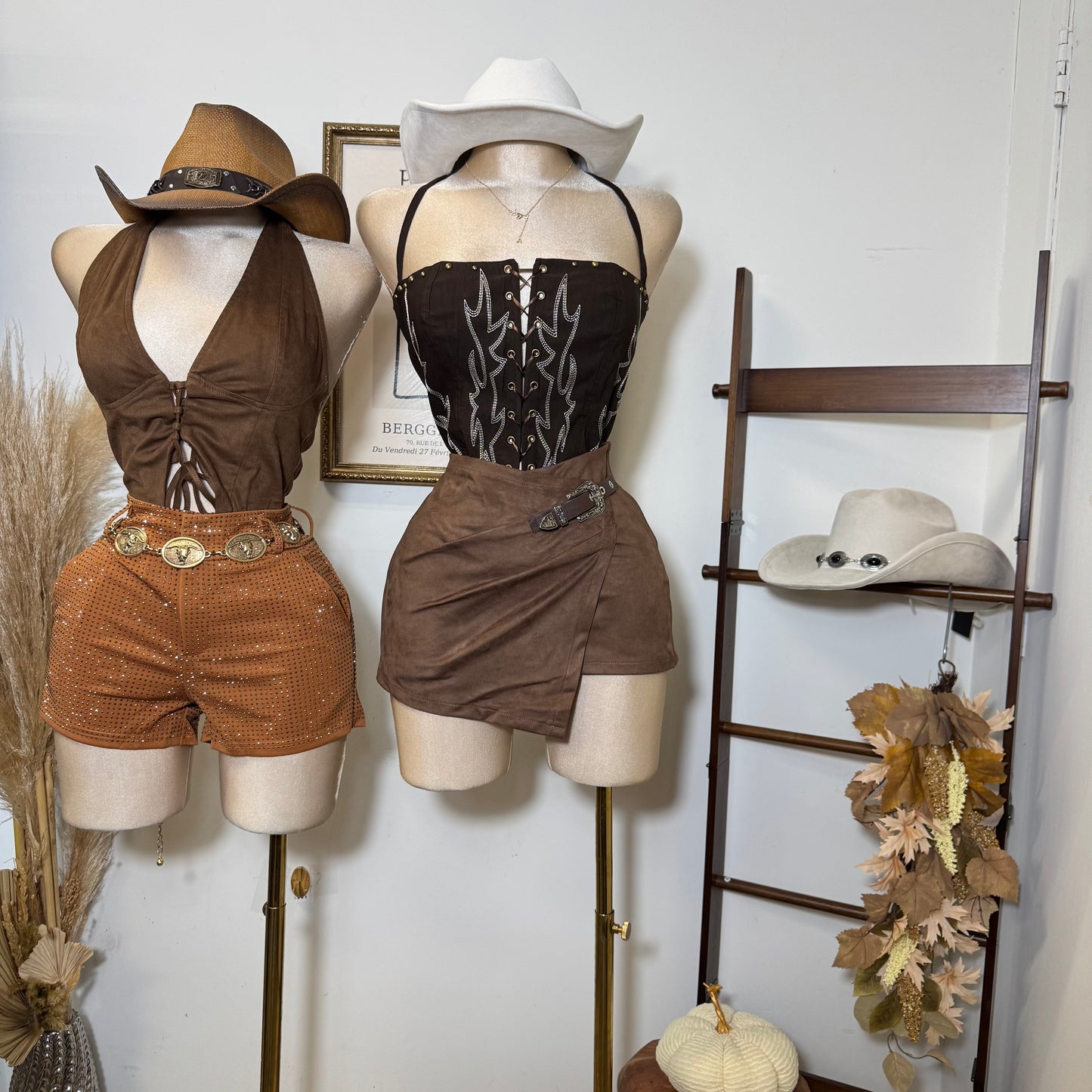 La Yaquesita Corset Top-Brown
