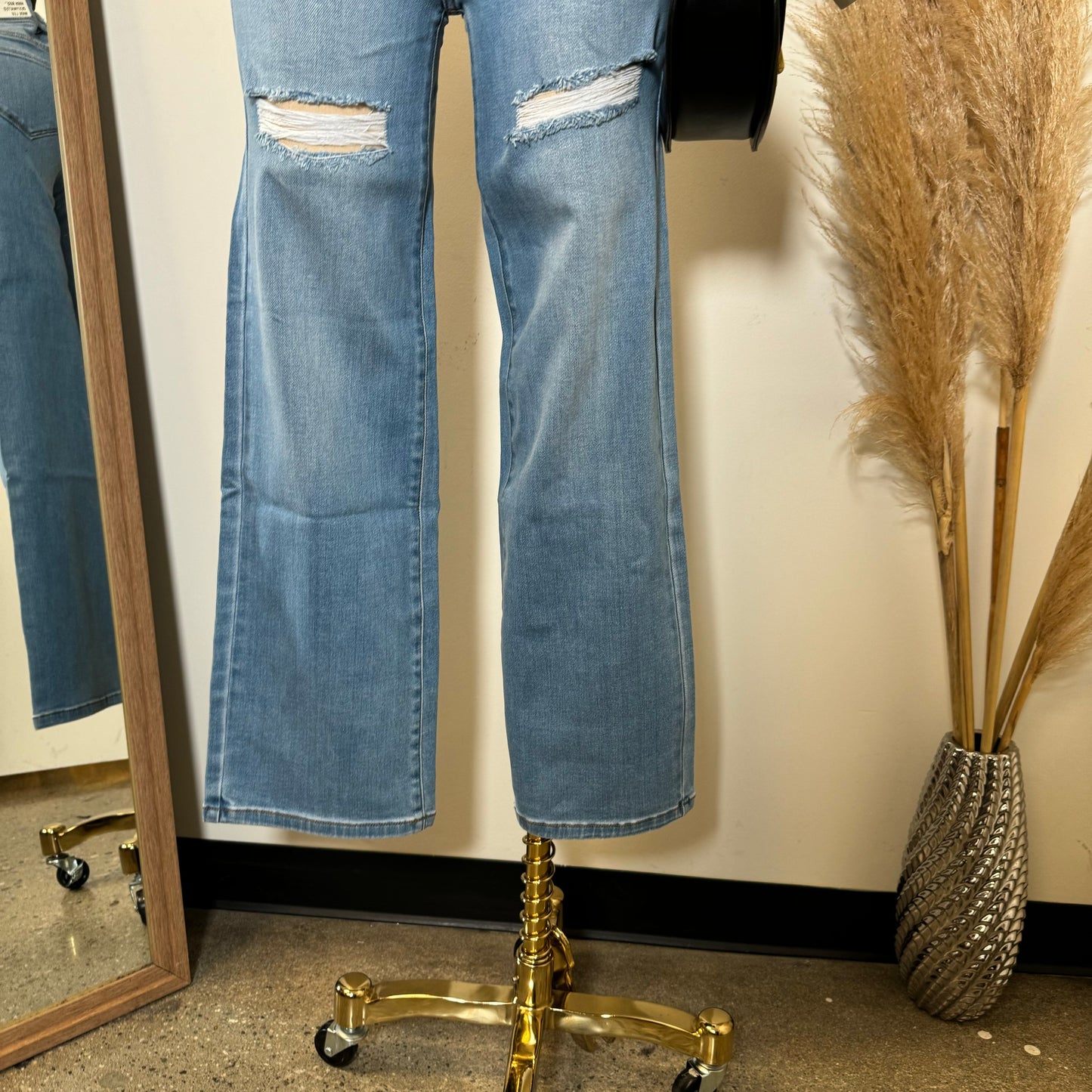 V2632M High Tight Cut Wide Leg-Blue