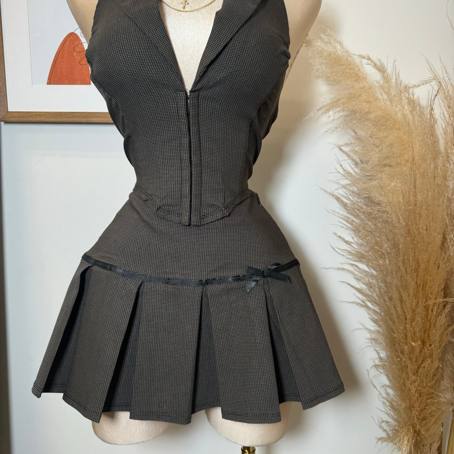 Revolu Skirt Set-Brown