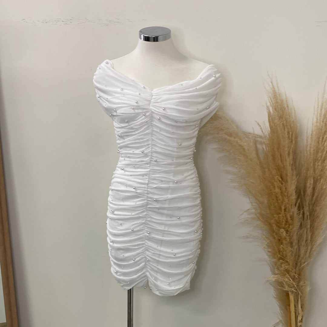 Luna Dress-White