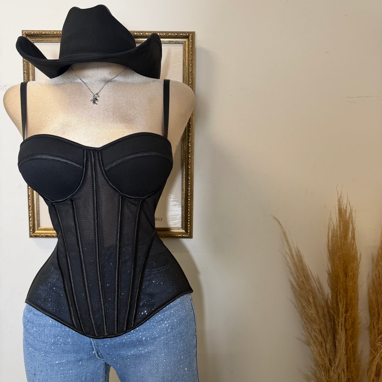 Simple Corset -Black