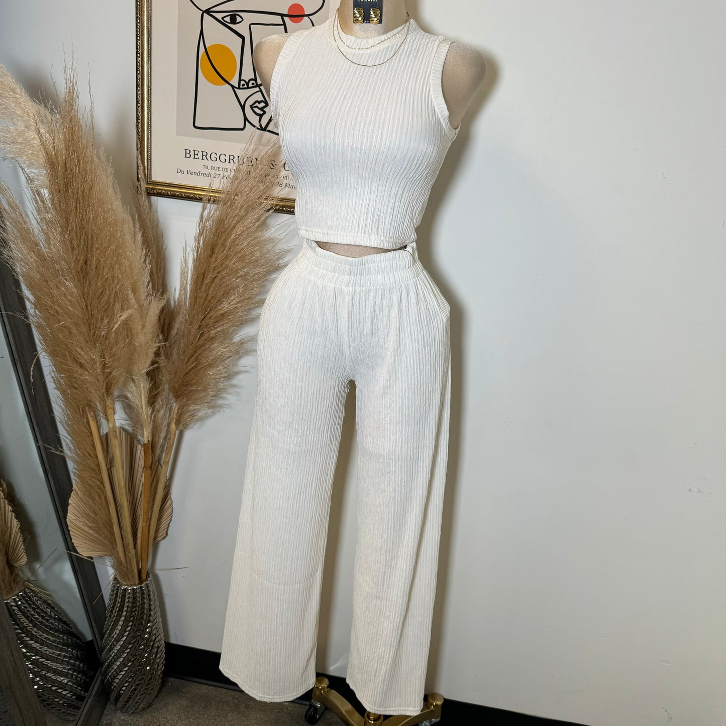 Tamara Two Piece Set-Ivory