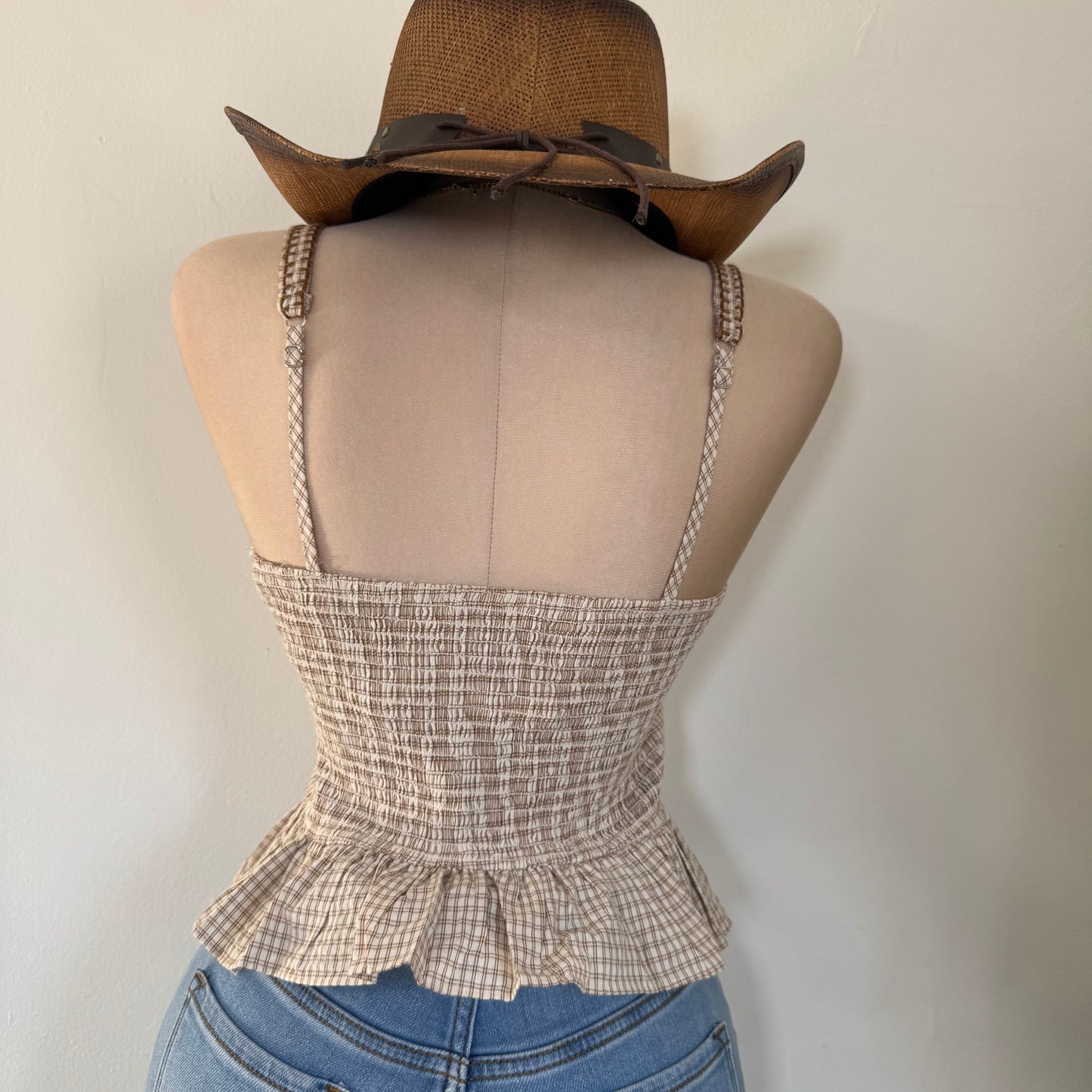 Rodeo Halter Top-Brown