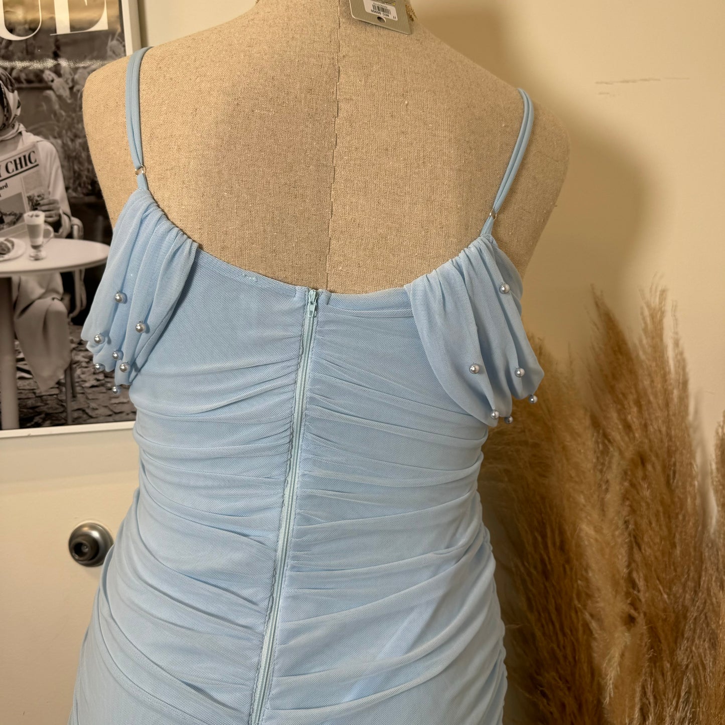Aria Pearl Dress PL-Blue