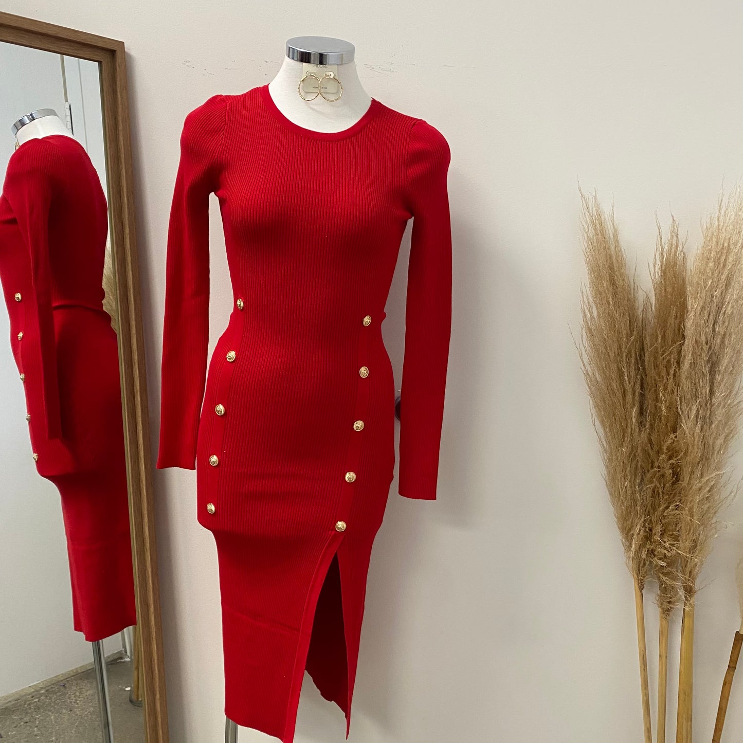 Rosye Dress -Red