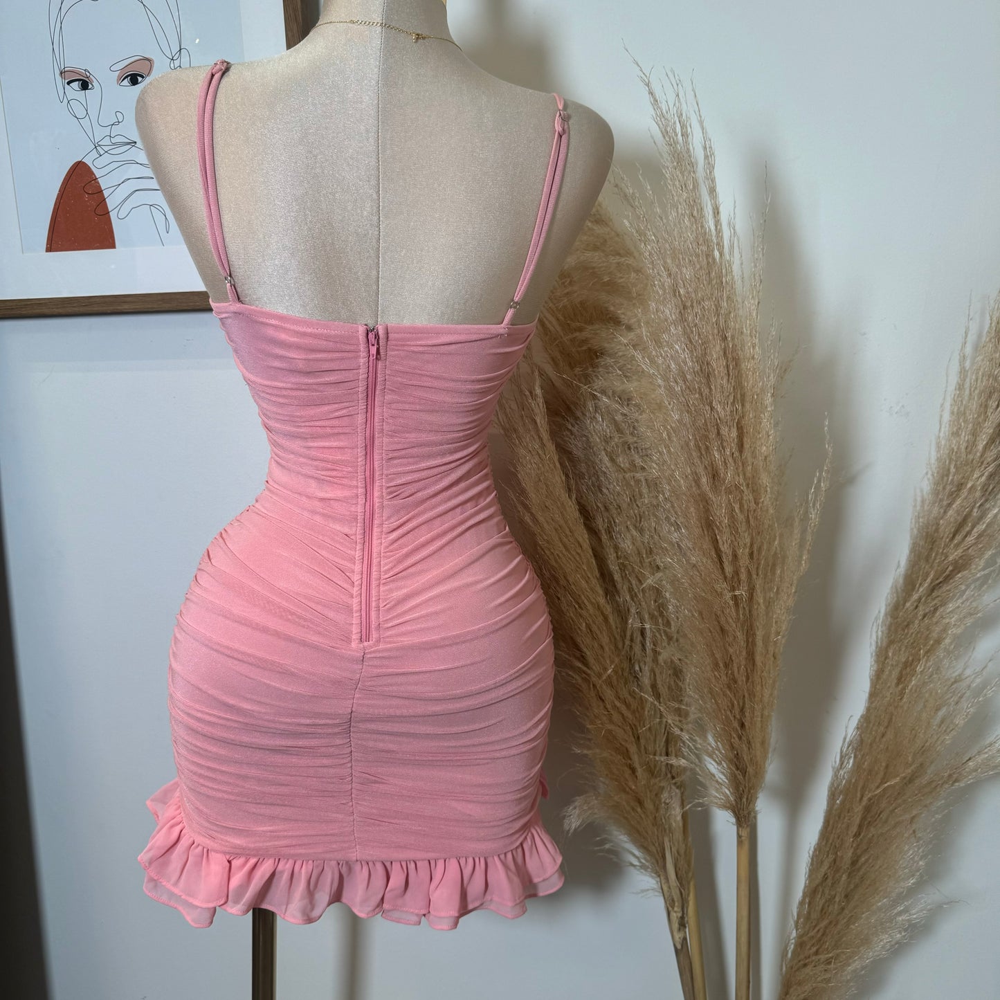 Chic Me Dress-Pink