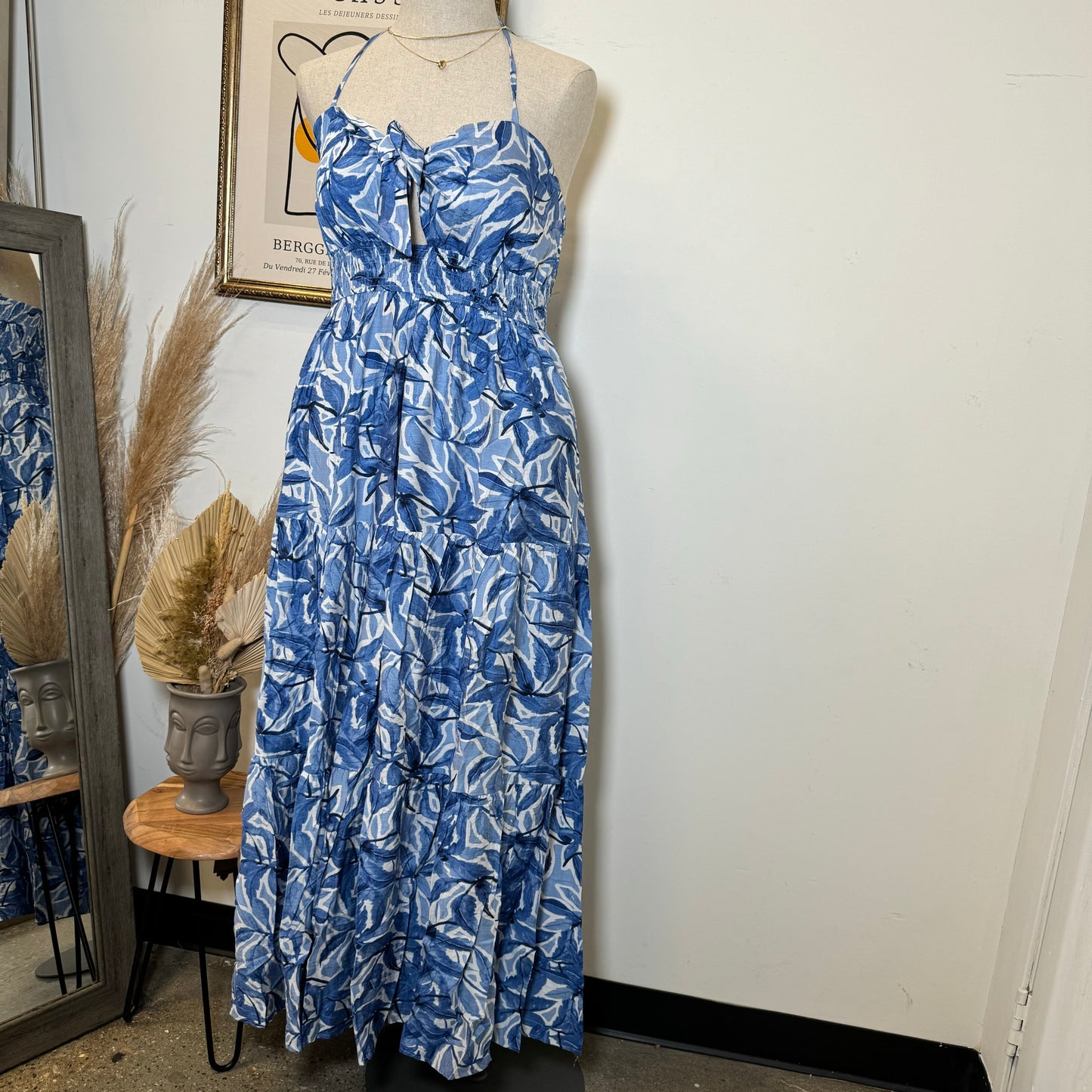 Rosita Plus size Dress-Blue