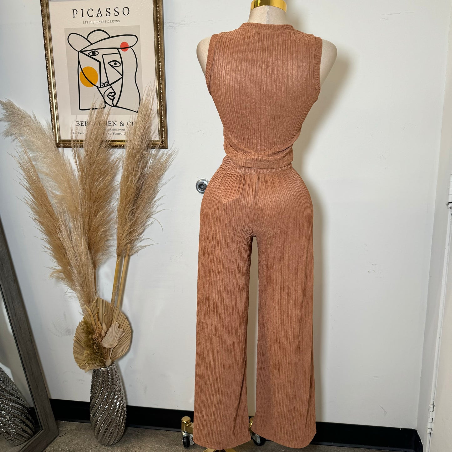 Tamara Two Piece Set-Camel