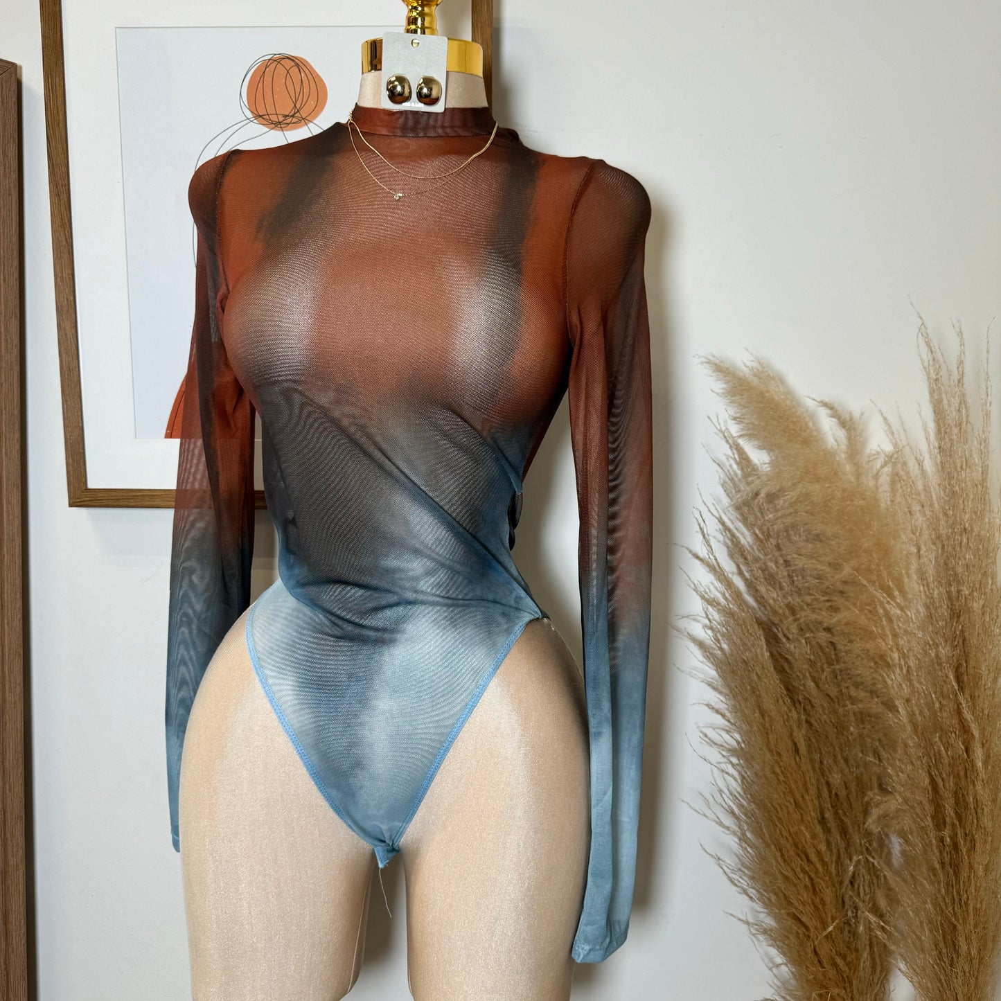 Mesh Bodysuit-Multi Color