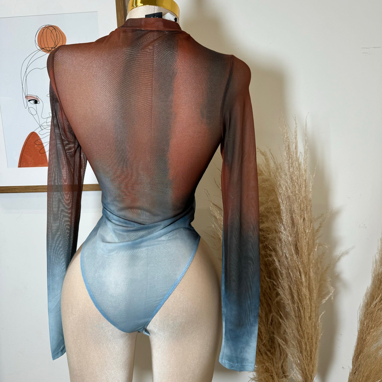 Mesh Bodysuit-Multi Color
