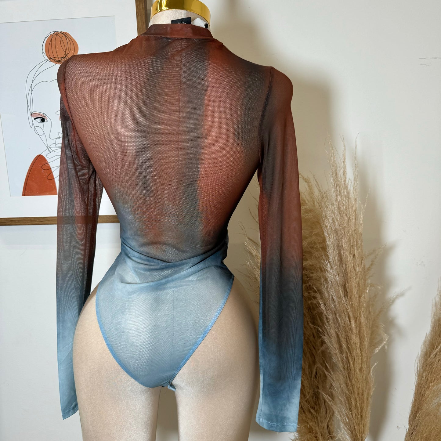 Mesh Bodysuit-Multi Color
