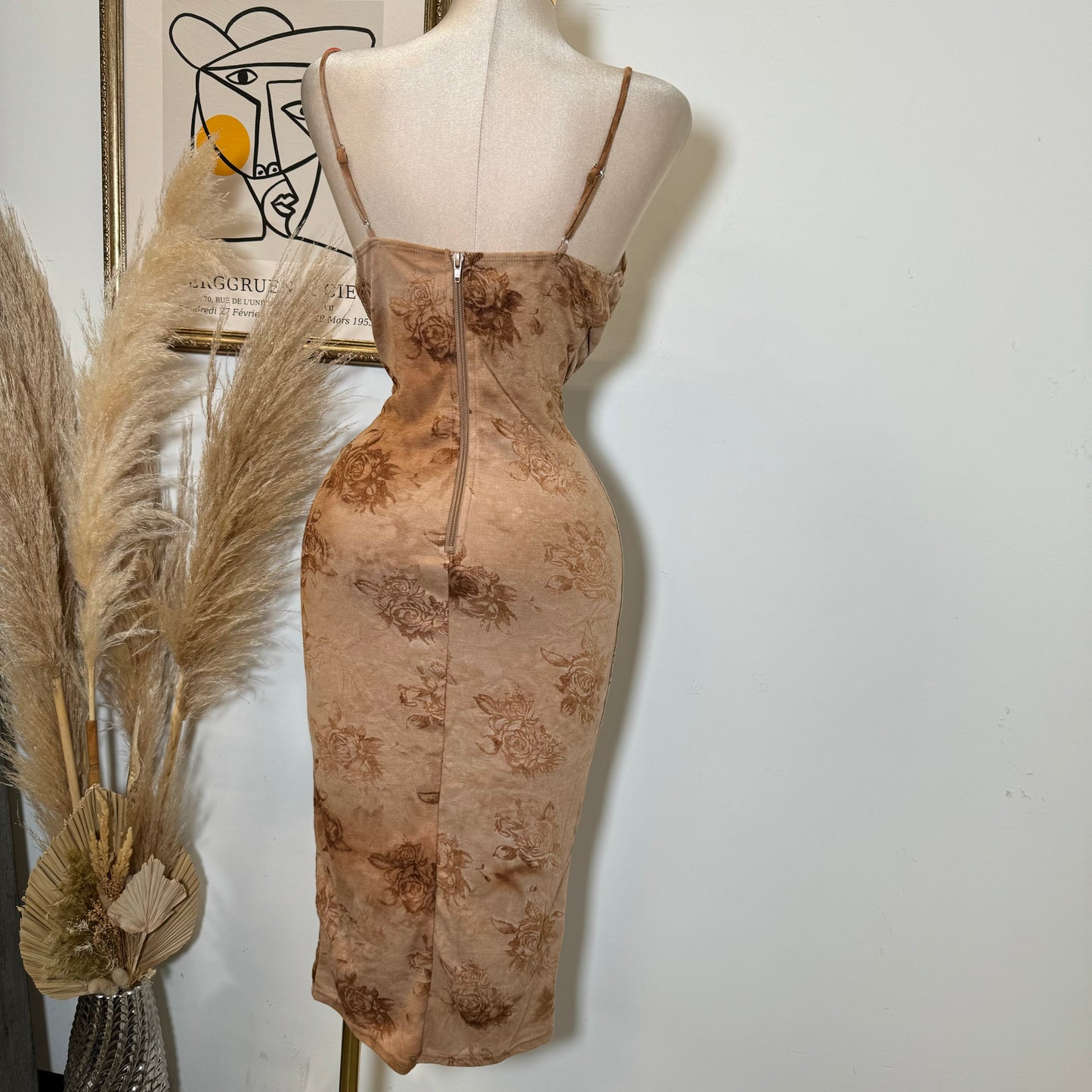 Karmika Dress-Brown