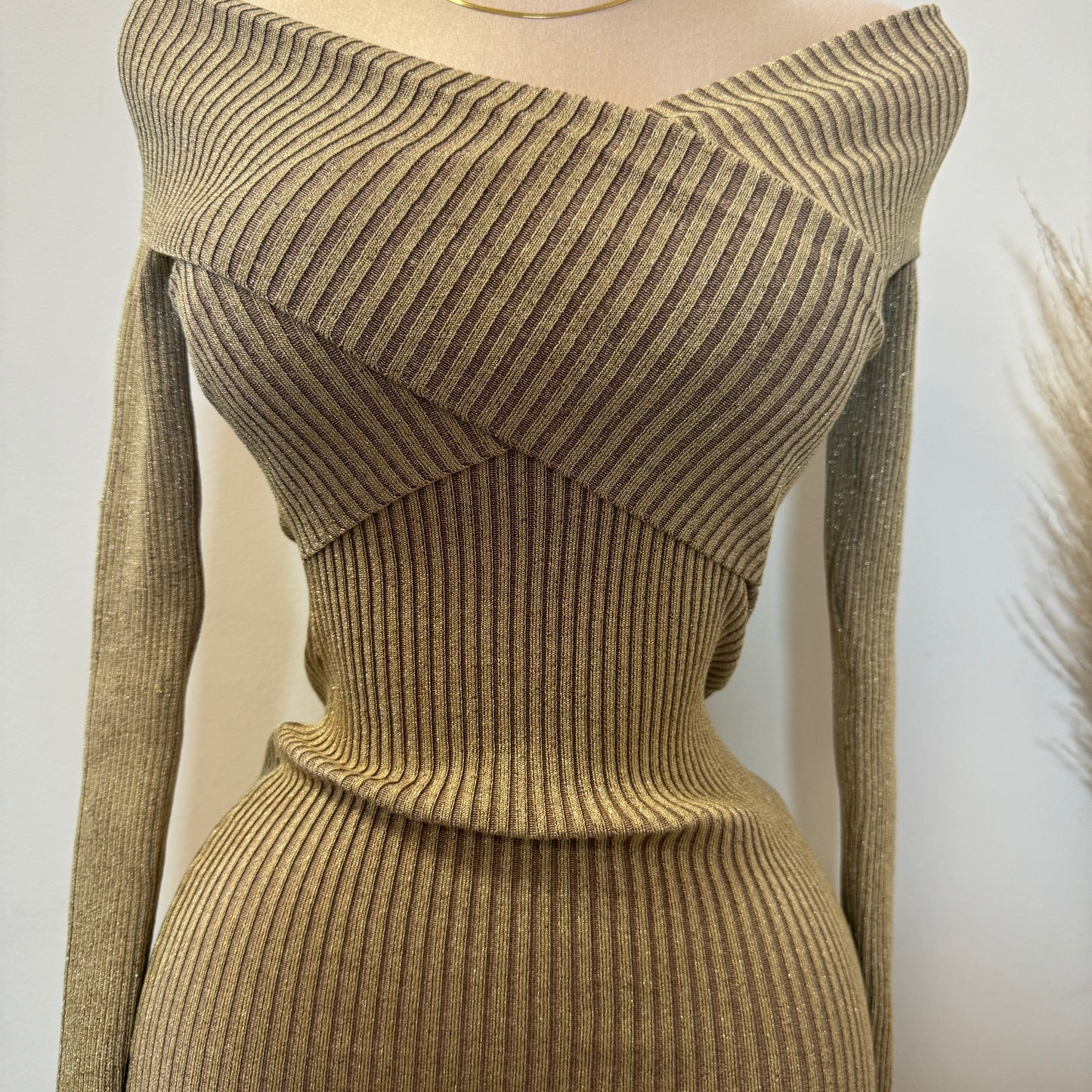 Goldy Dress-Gold