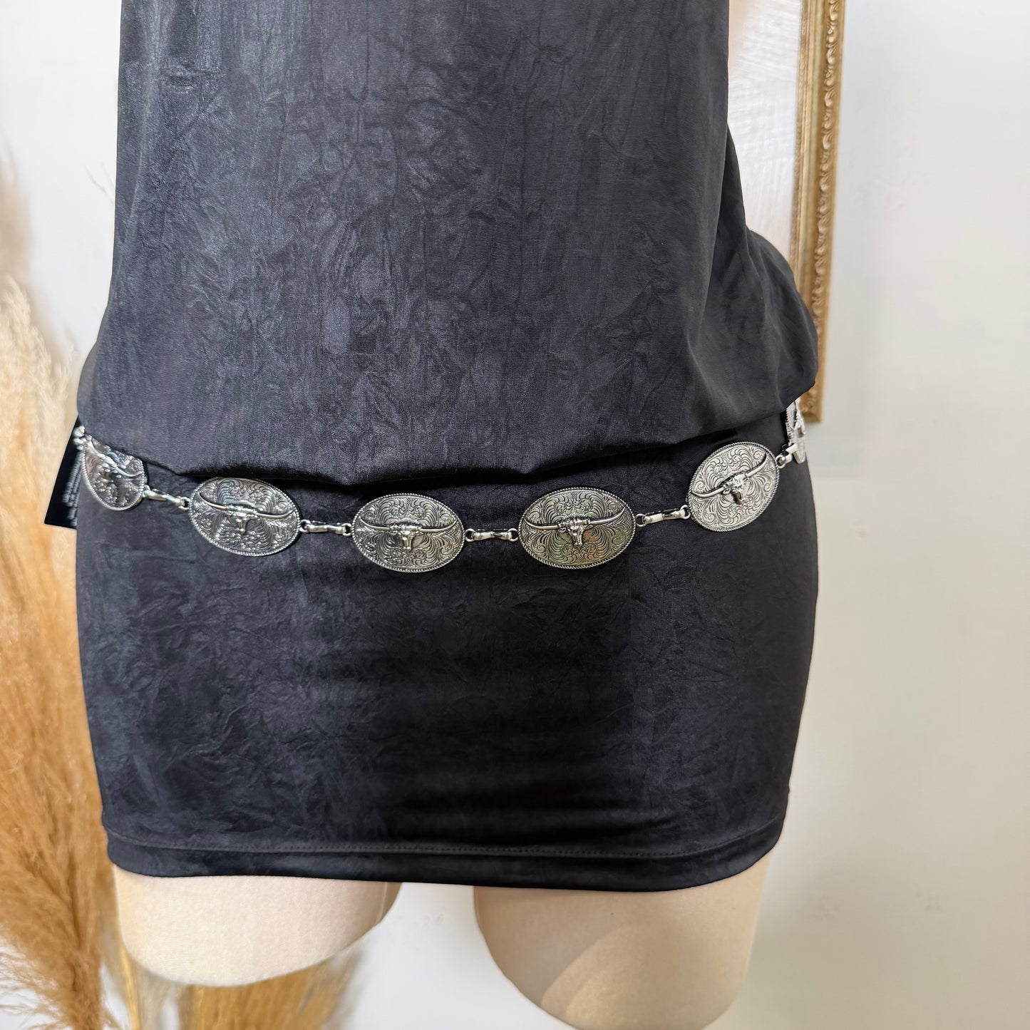 PL-Toro chain Belt Plus size-Silver