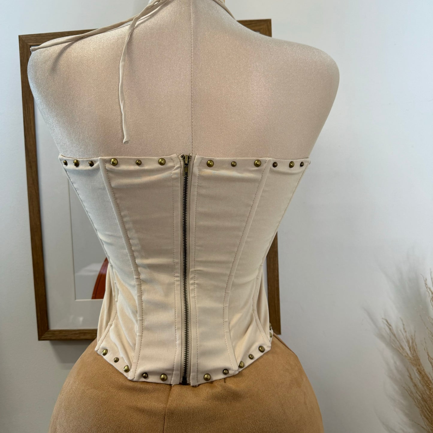 La Nena Corset Top-Cream1