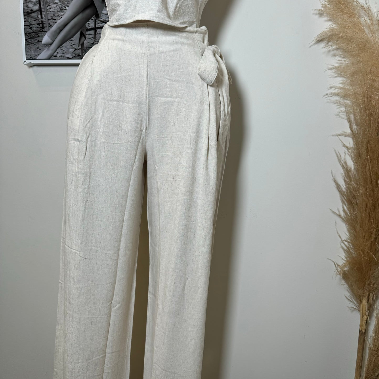 Tu Linen Pants Set-Natural