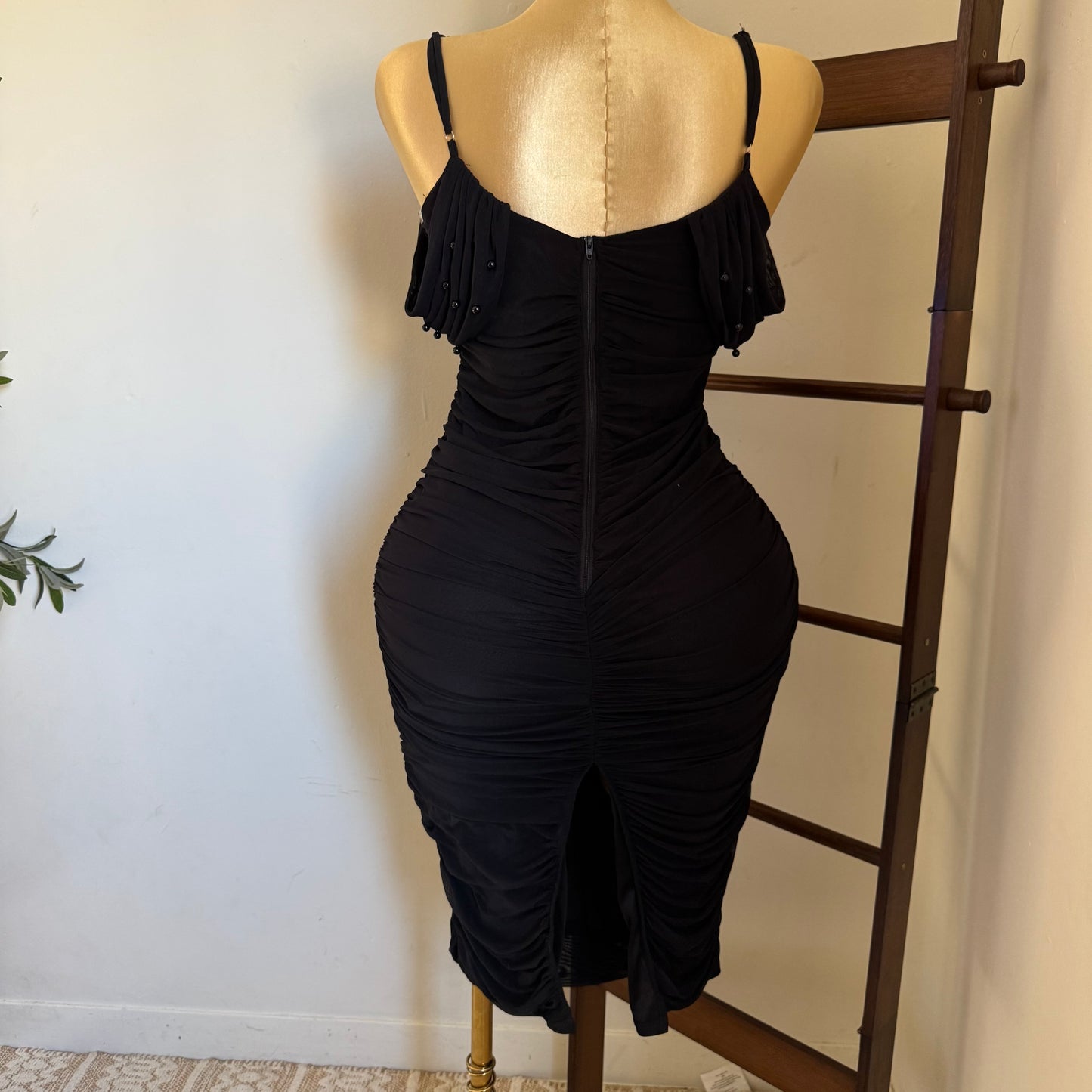 Aria Pearl Dress PL-Black